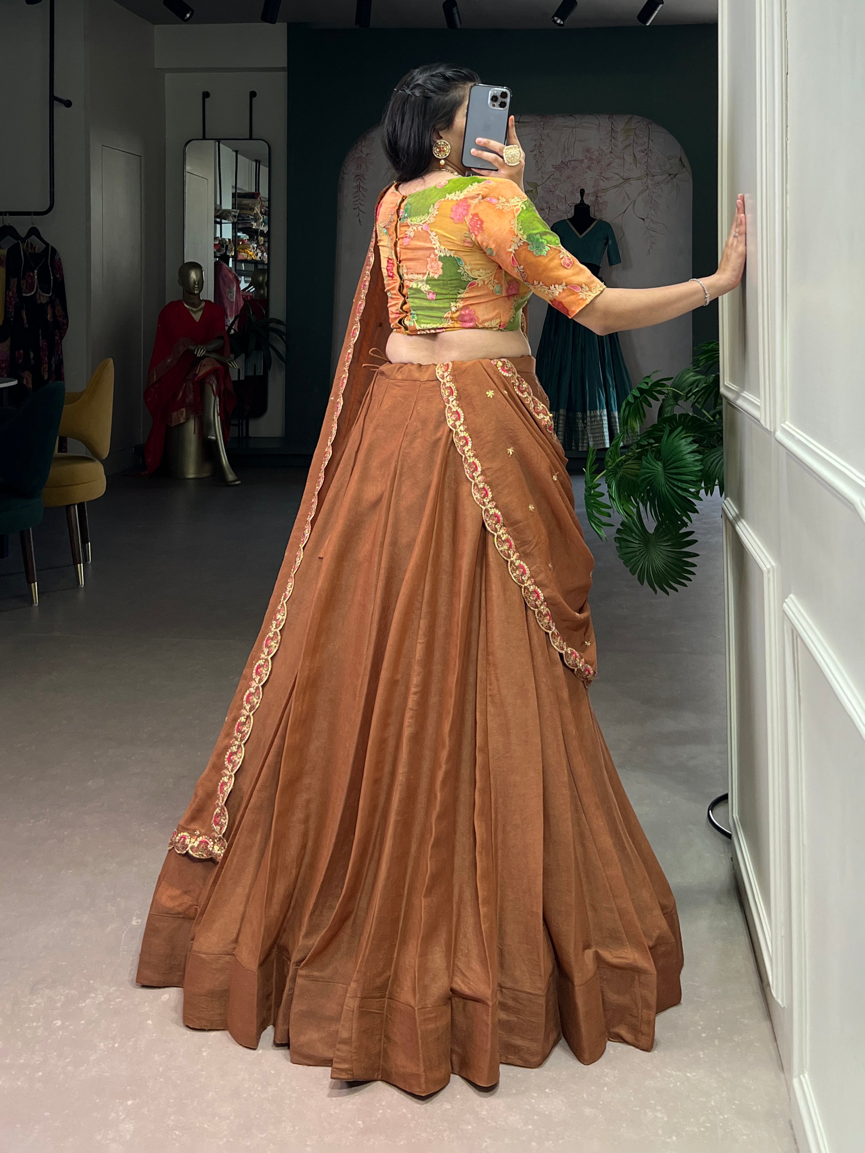 Chocolate Crush Hand Work Lehenga Choli