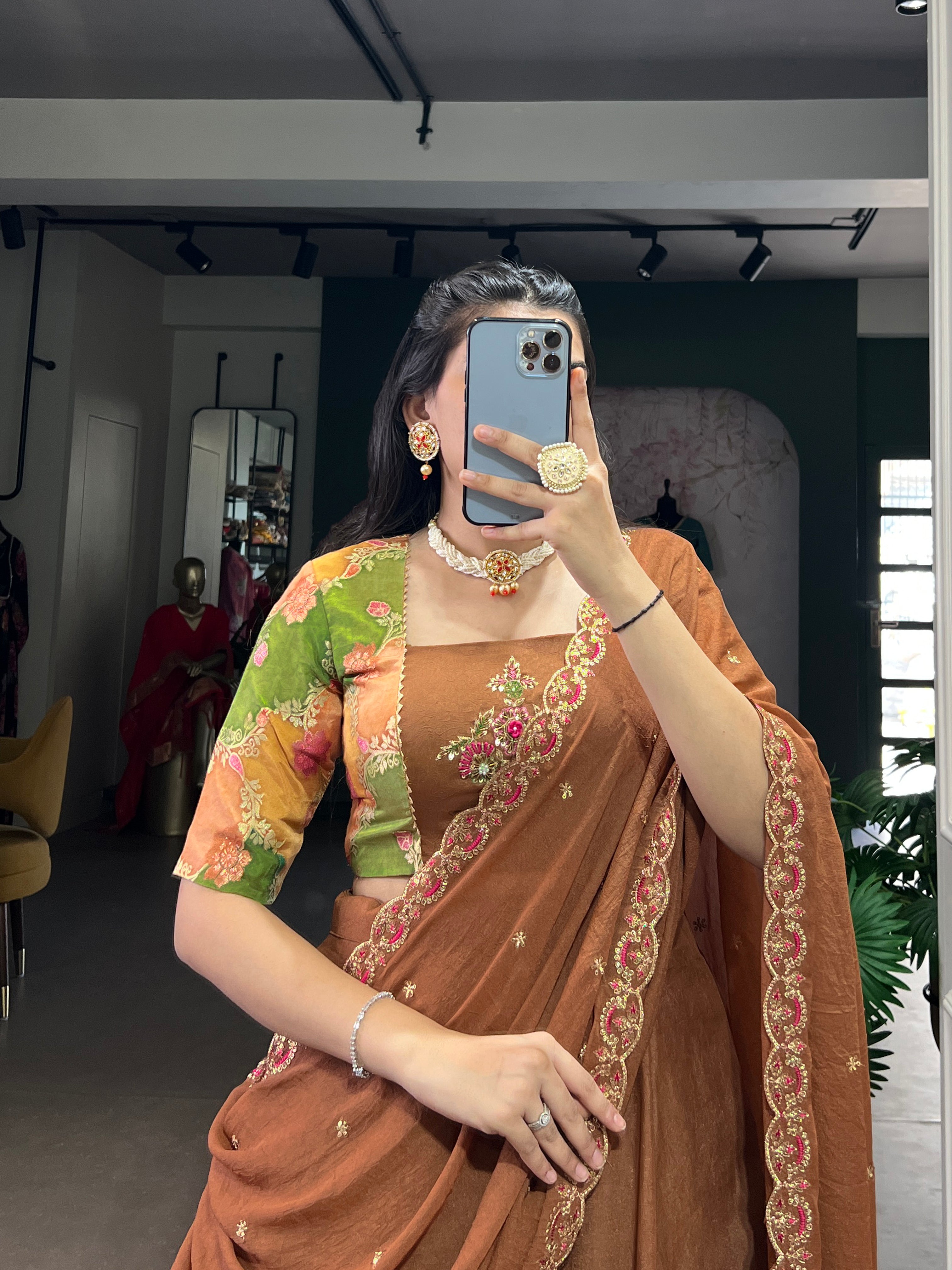 Chocolate Crush Hand Work Lehenga Choli