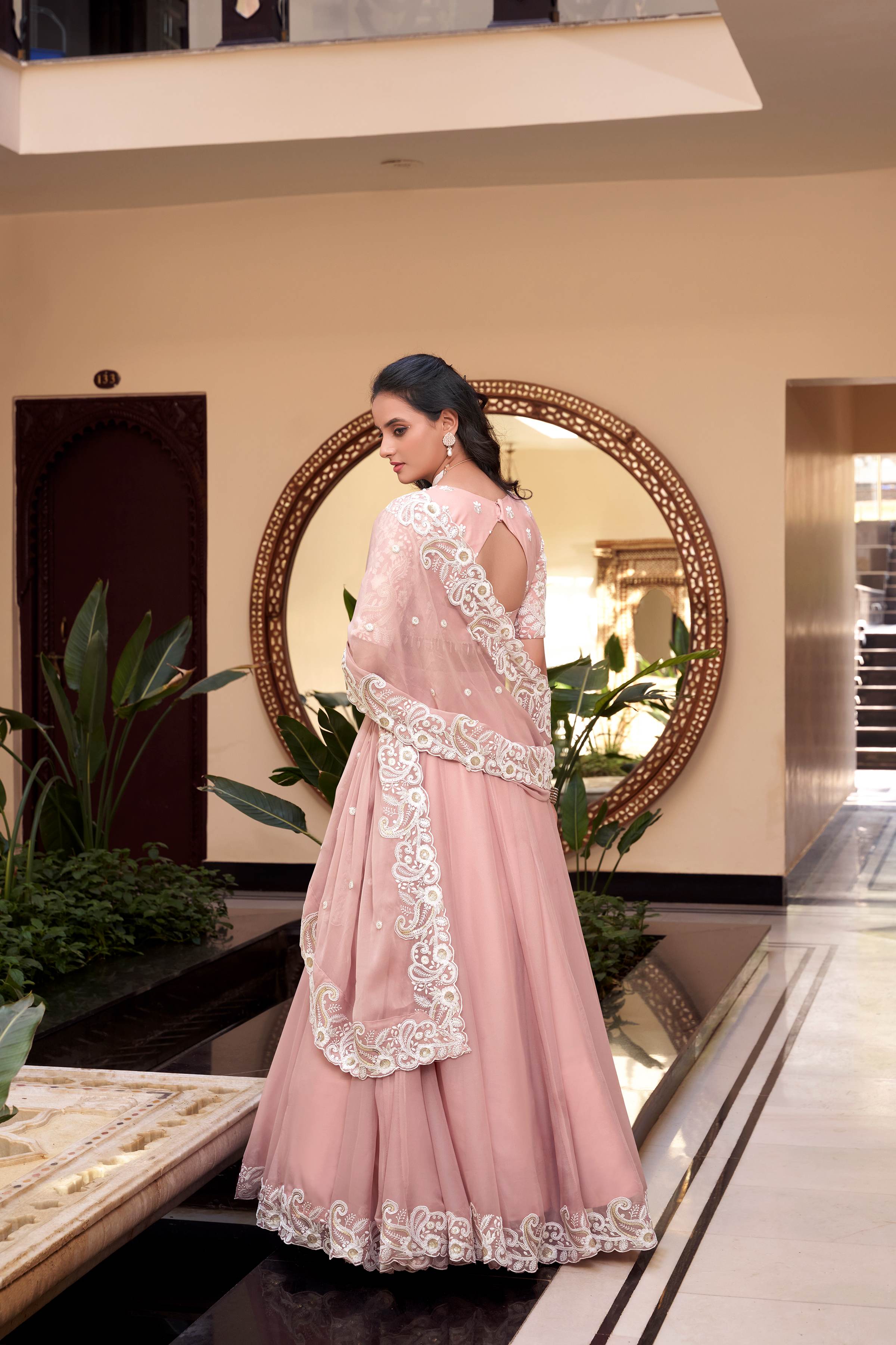 Premium Weone Silk Pearl Embroidery Lehenga
