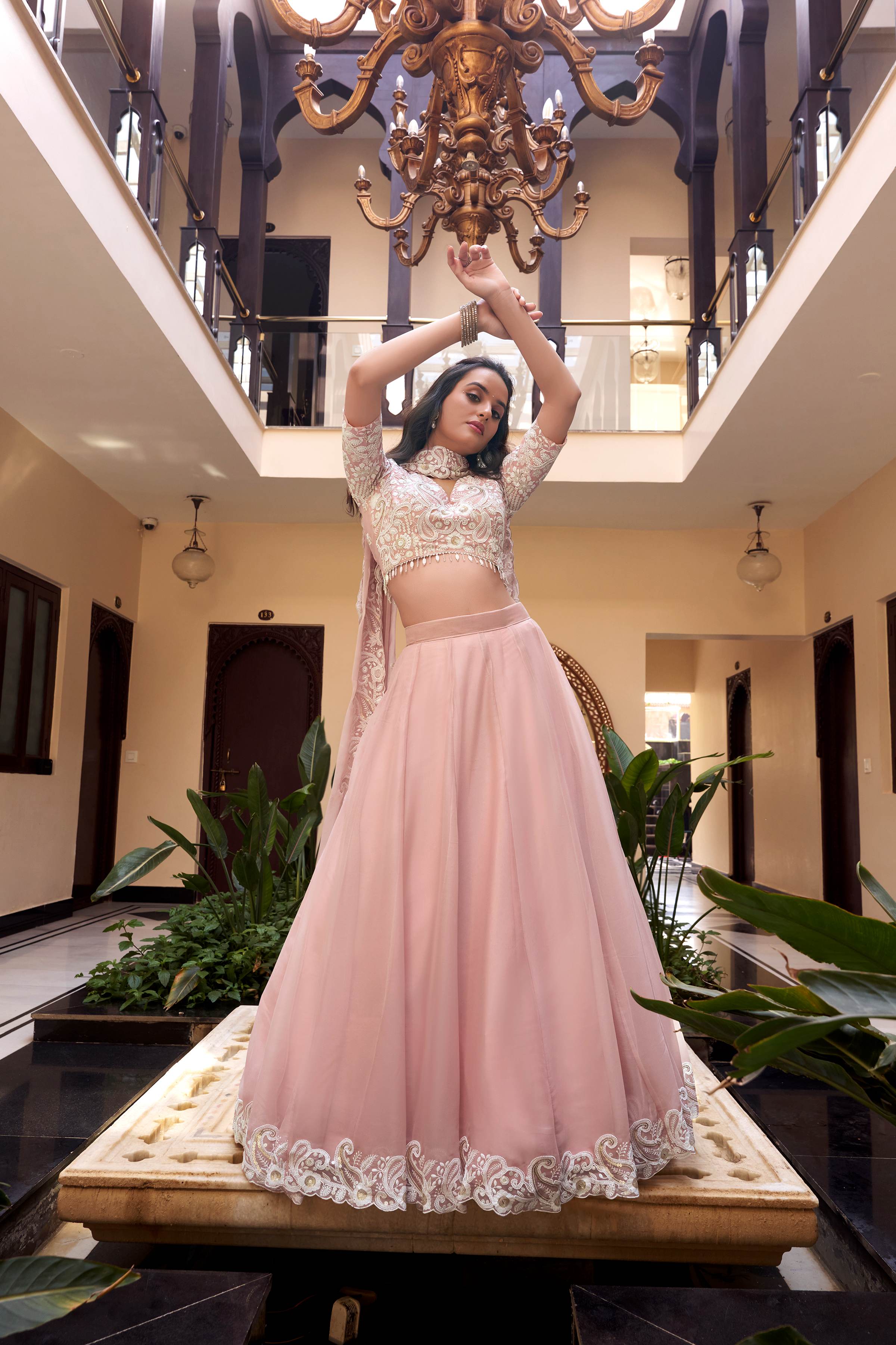 Premium Weone Silk Pearl Embroidery Lehenga
