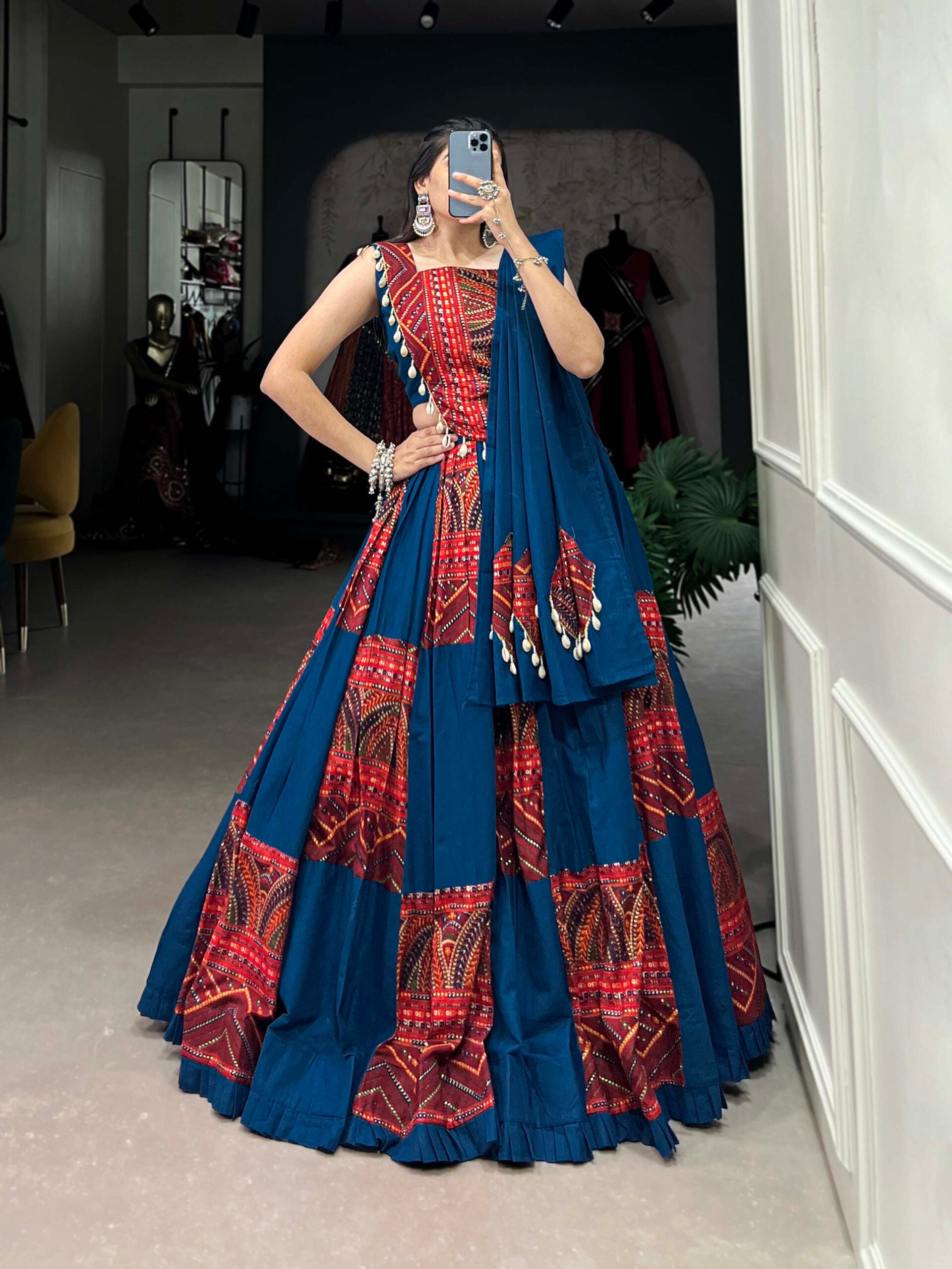 Navratri Printed Cotton Lehenga