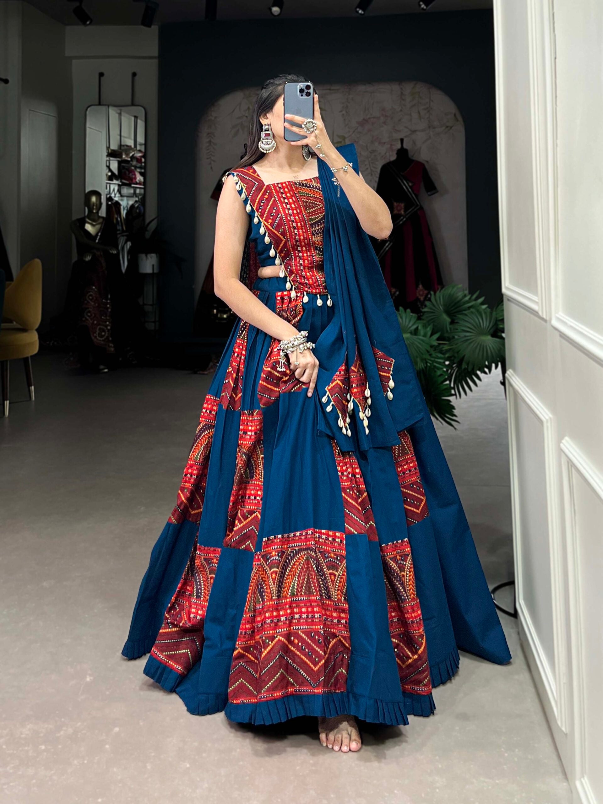 Navratri Printed Cotton Lehenga