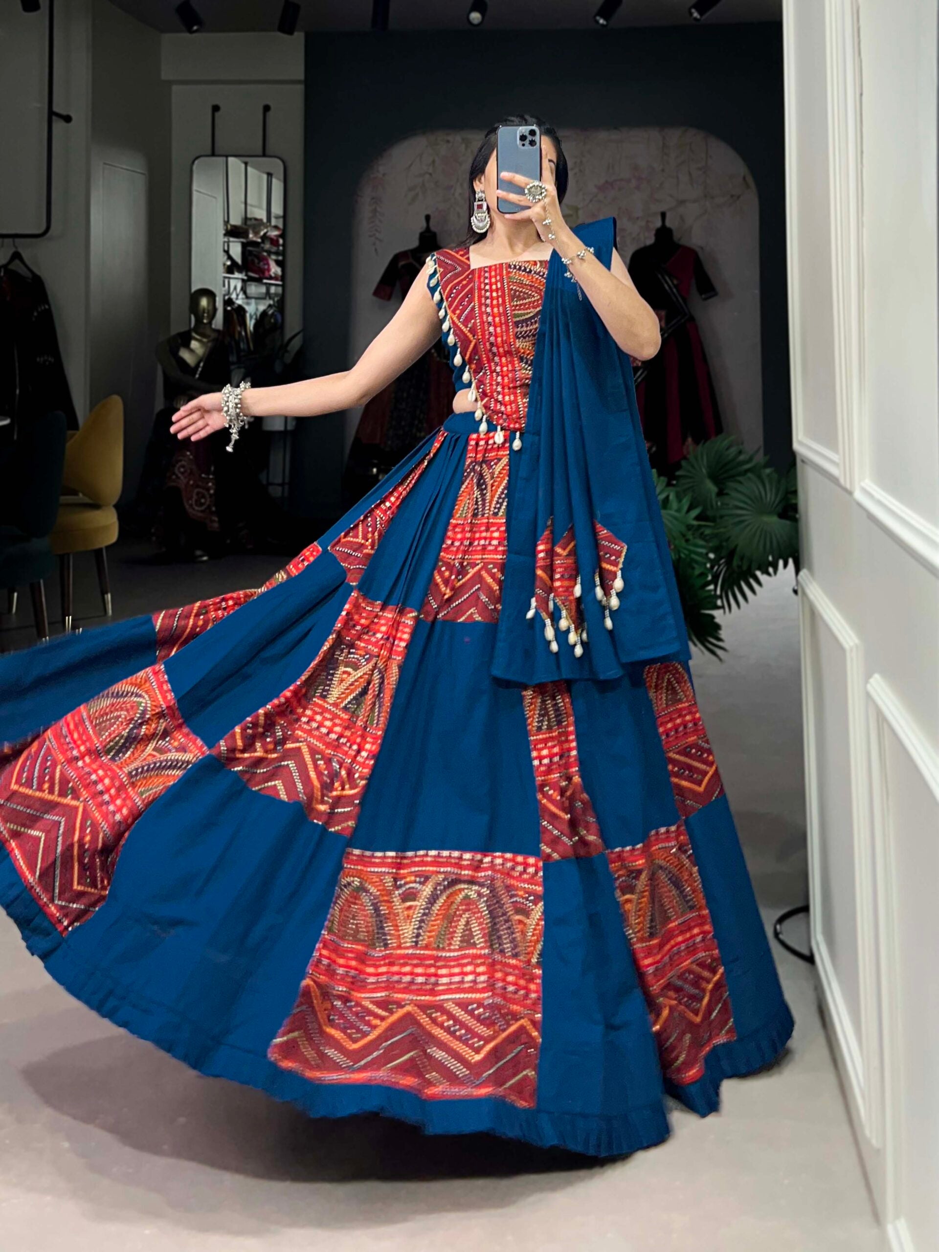 Navratri Printed Cotton Lehenga