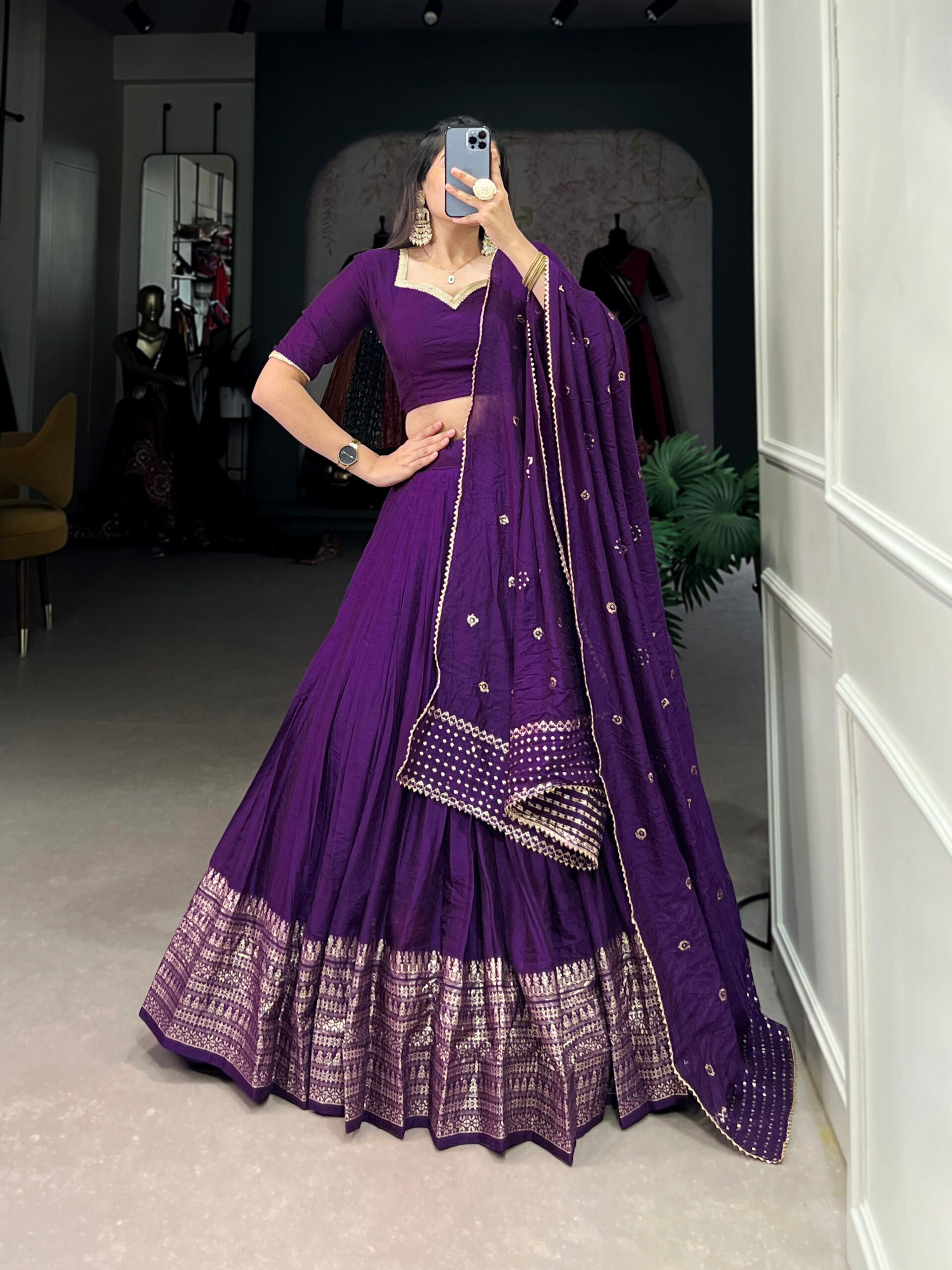 Prinsha Chanderi Lehenga