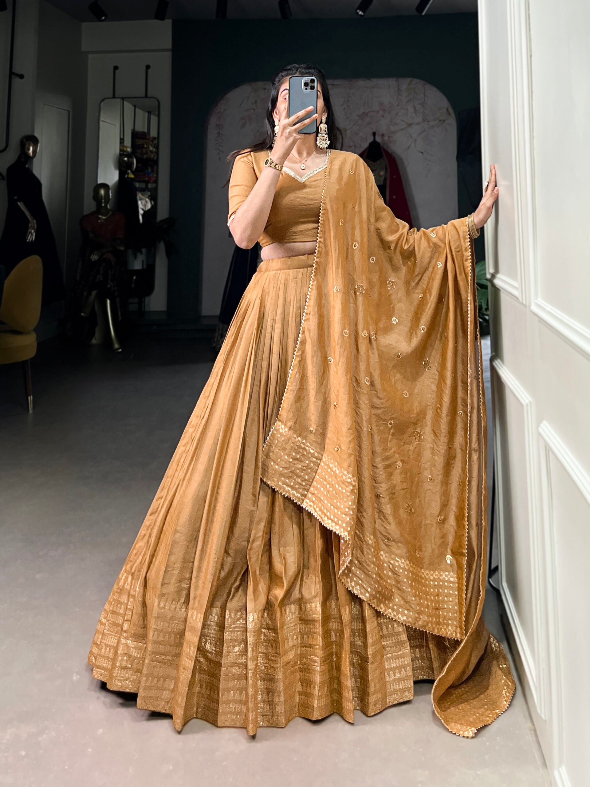 Prinsha Chanderi Lehenga