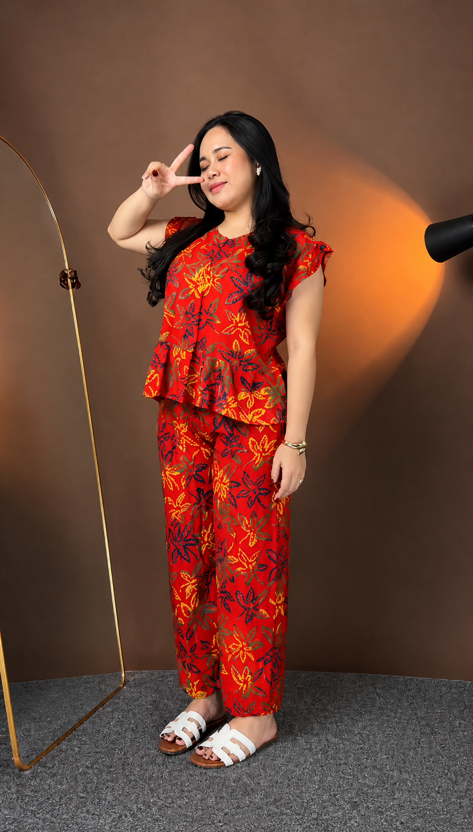 Premium Black Printed Rayon Co-Ord Set
