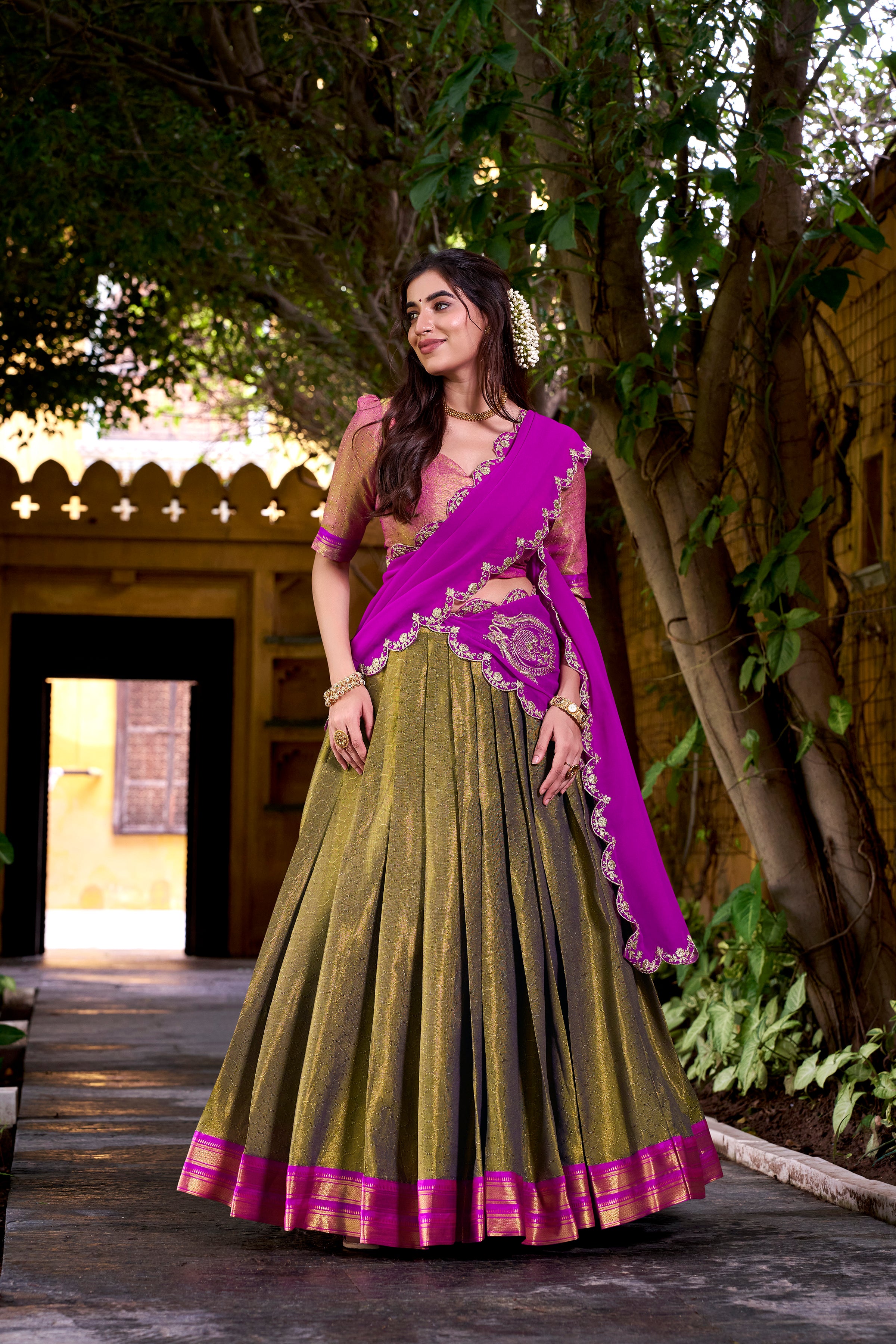 Kanchipuram Silk Lehenga Choli