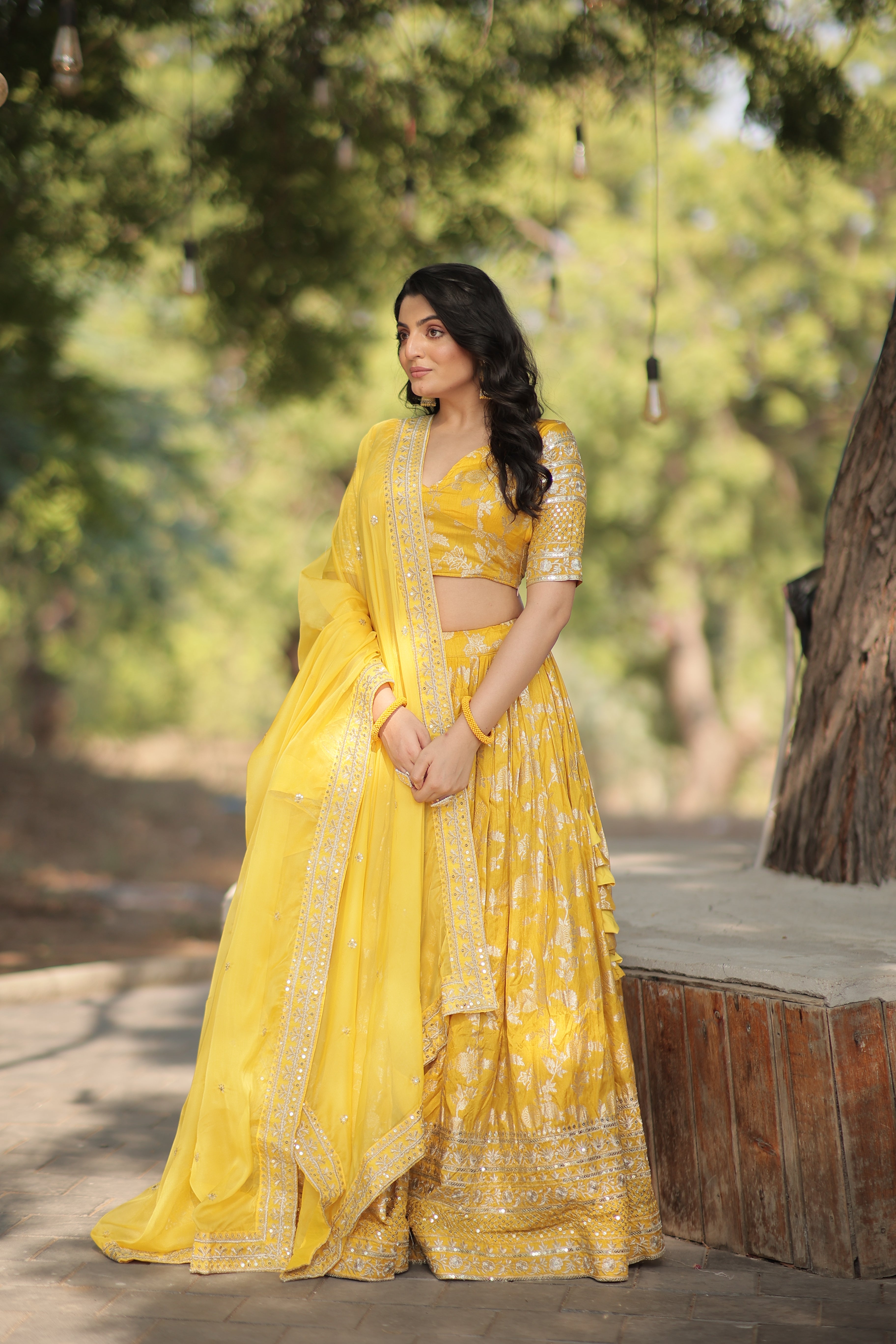 Glamorix Jacquard Lehenga Choli
