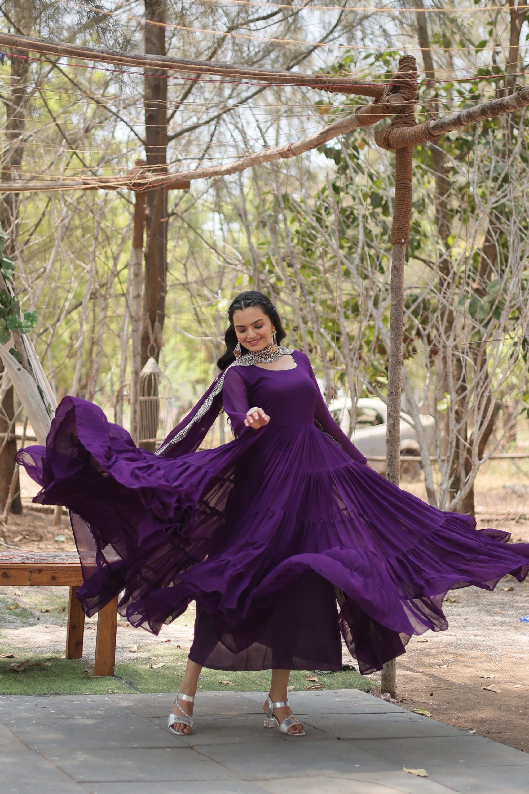 Ridhdhi Designer Frill Gown