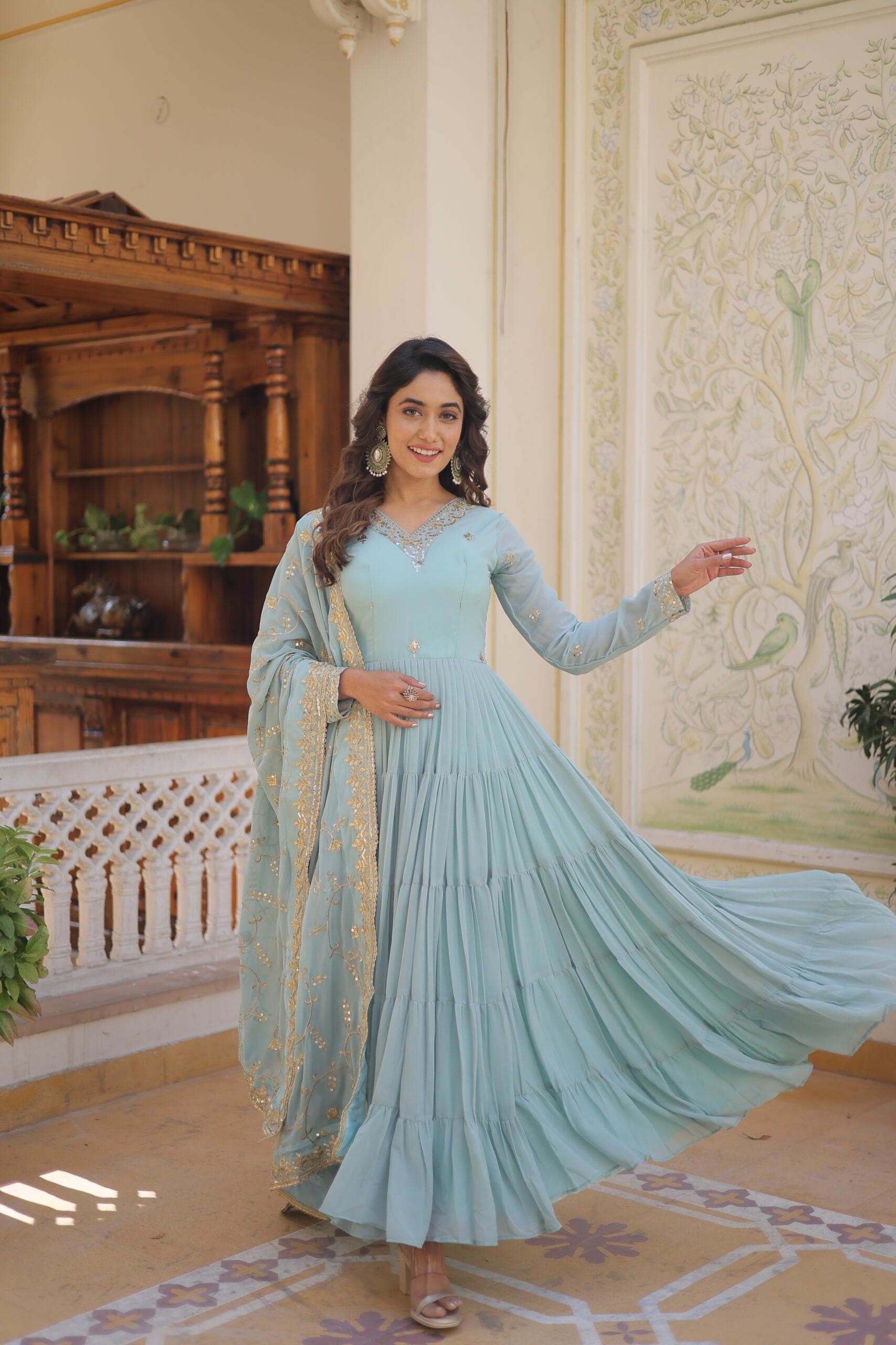 Radha Georgette Gown