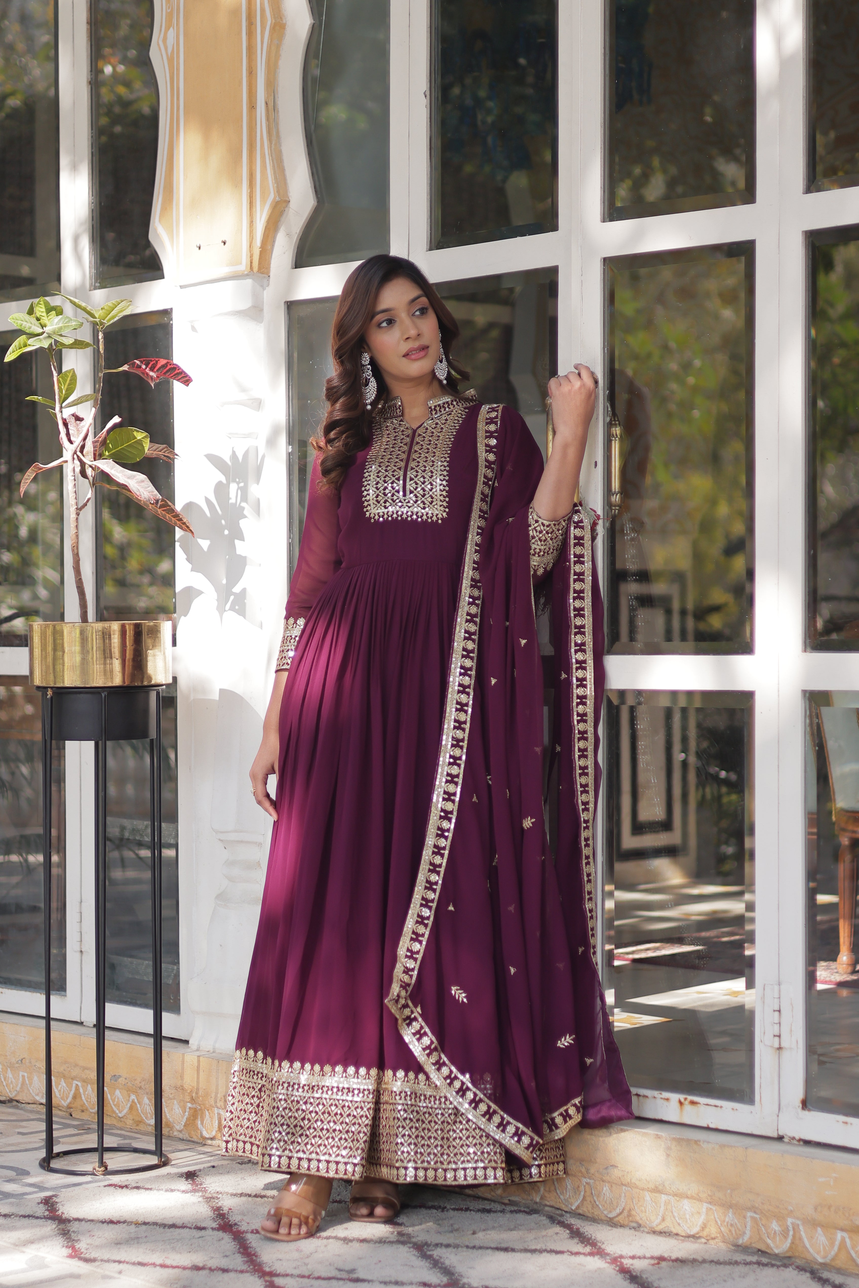 Hira Faux Blooming Gown