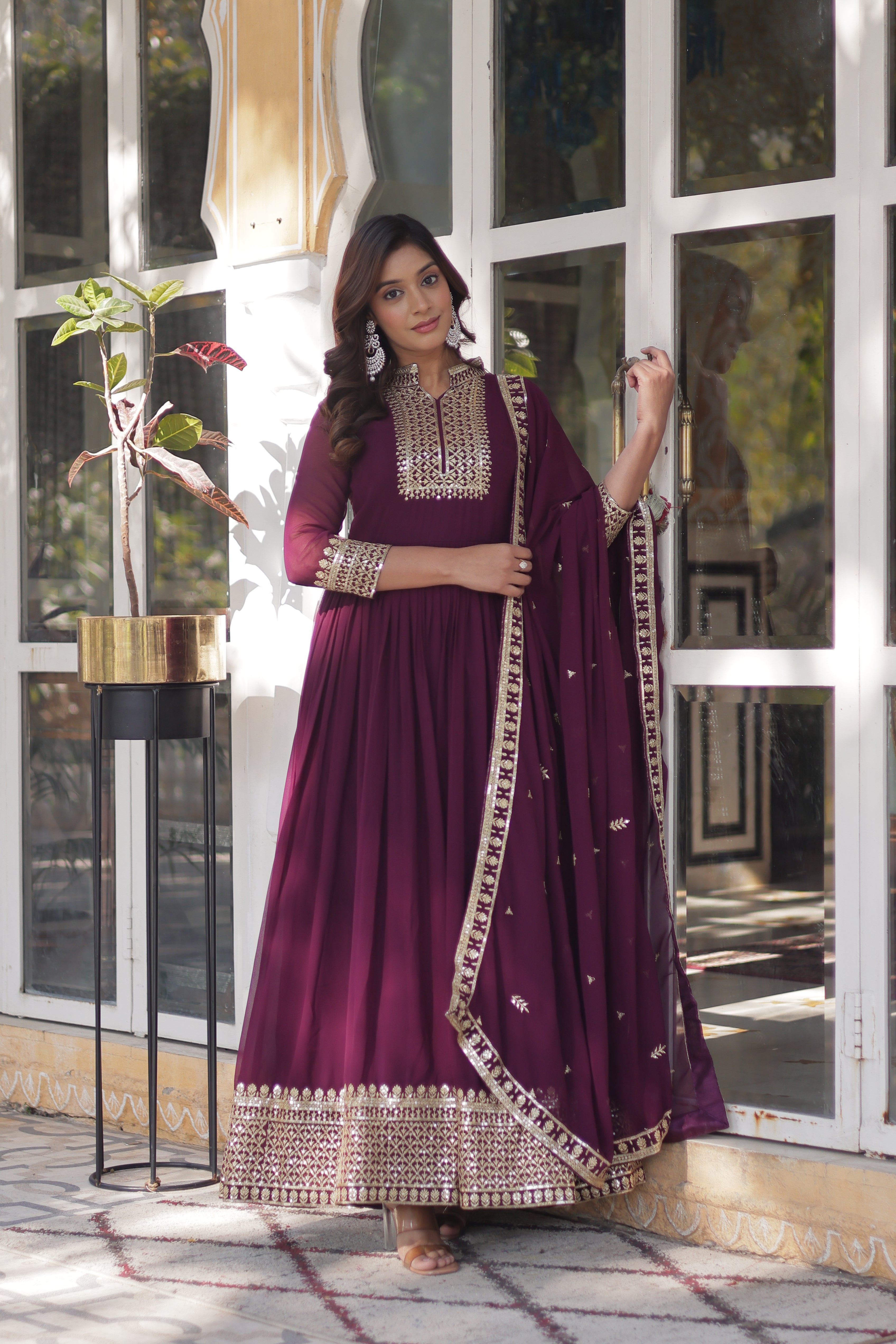 Hira Faux Blooming Gown