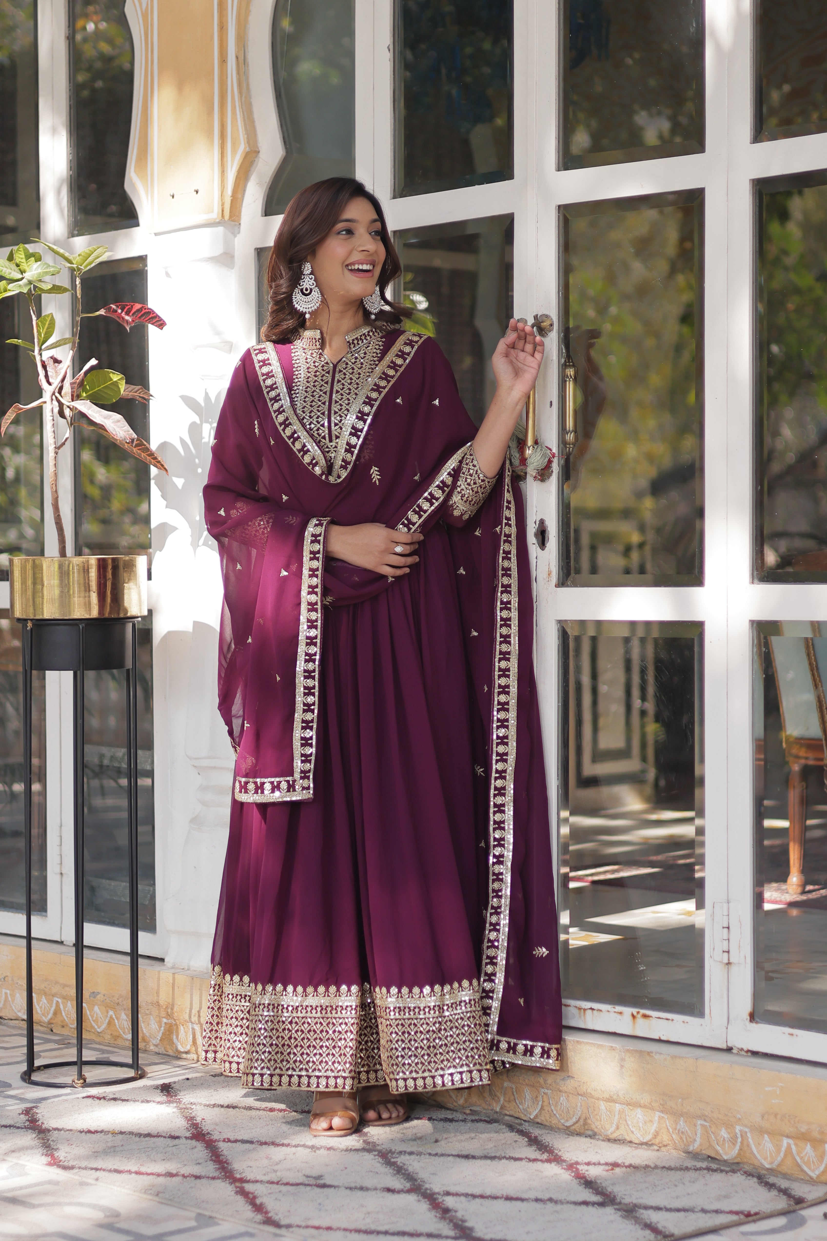 Hira Faux Blooming Gown