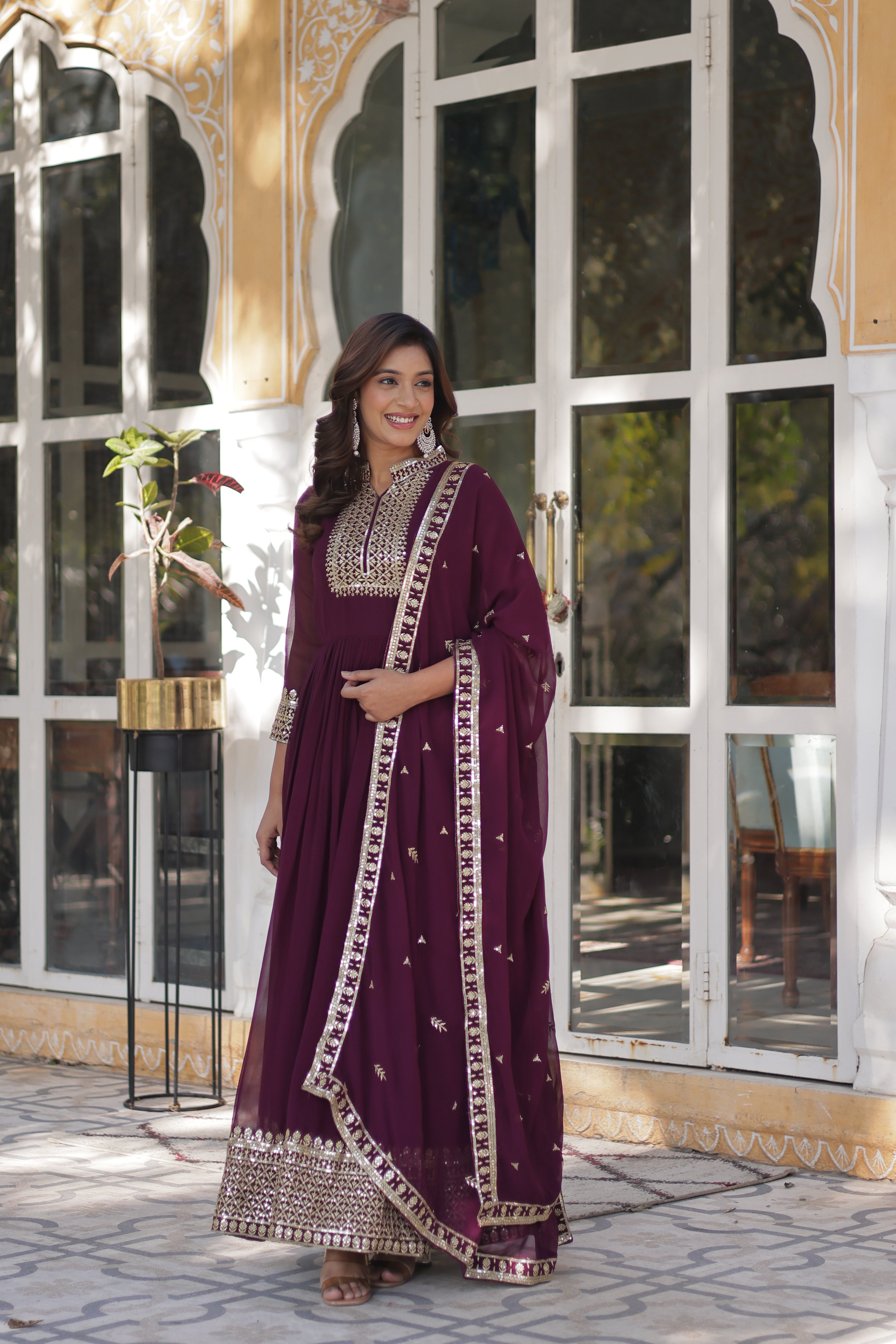 Hira Faux Blooming Gown