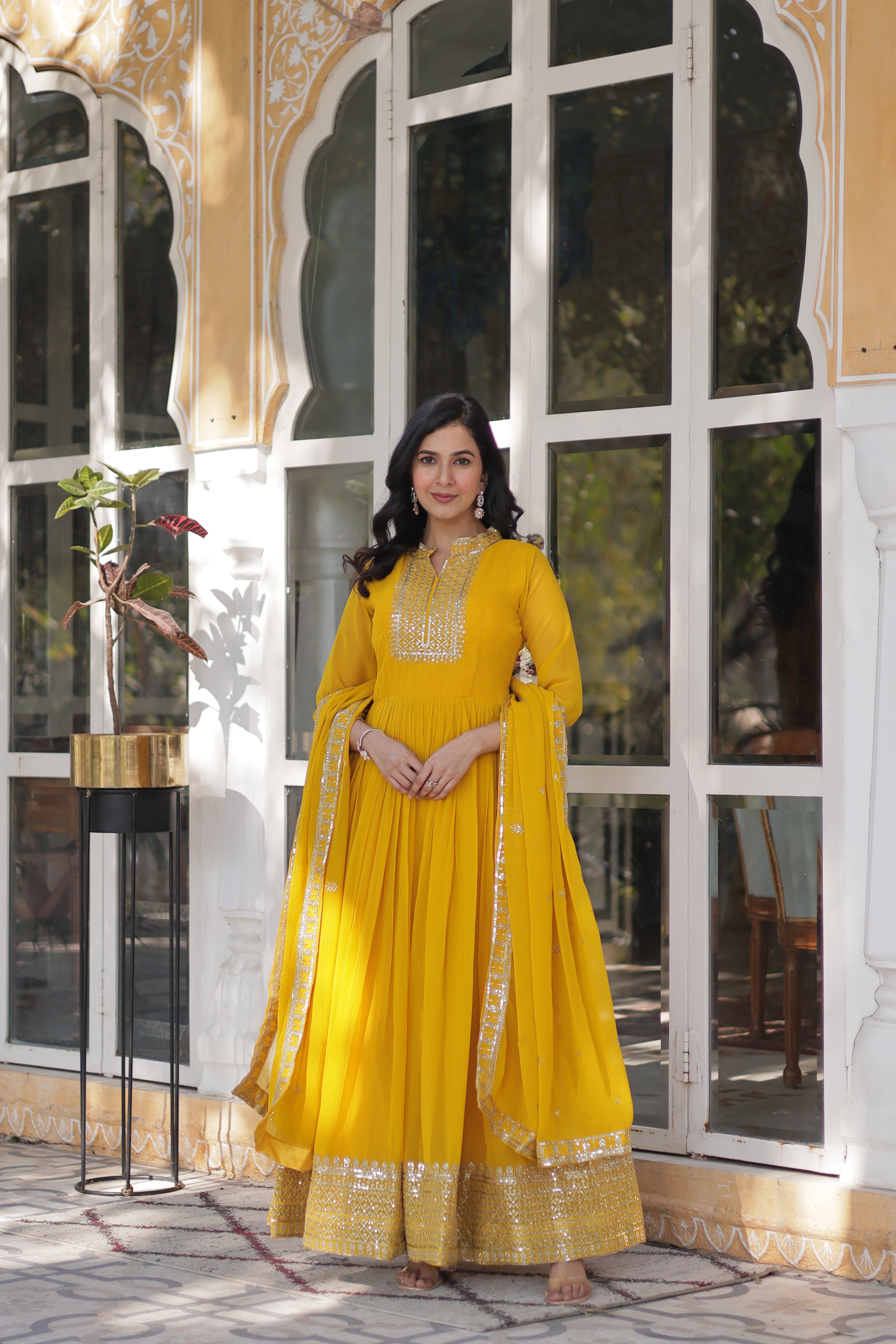 Hira Faux Blooming Gown