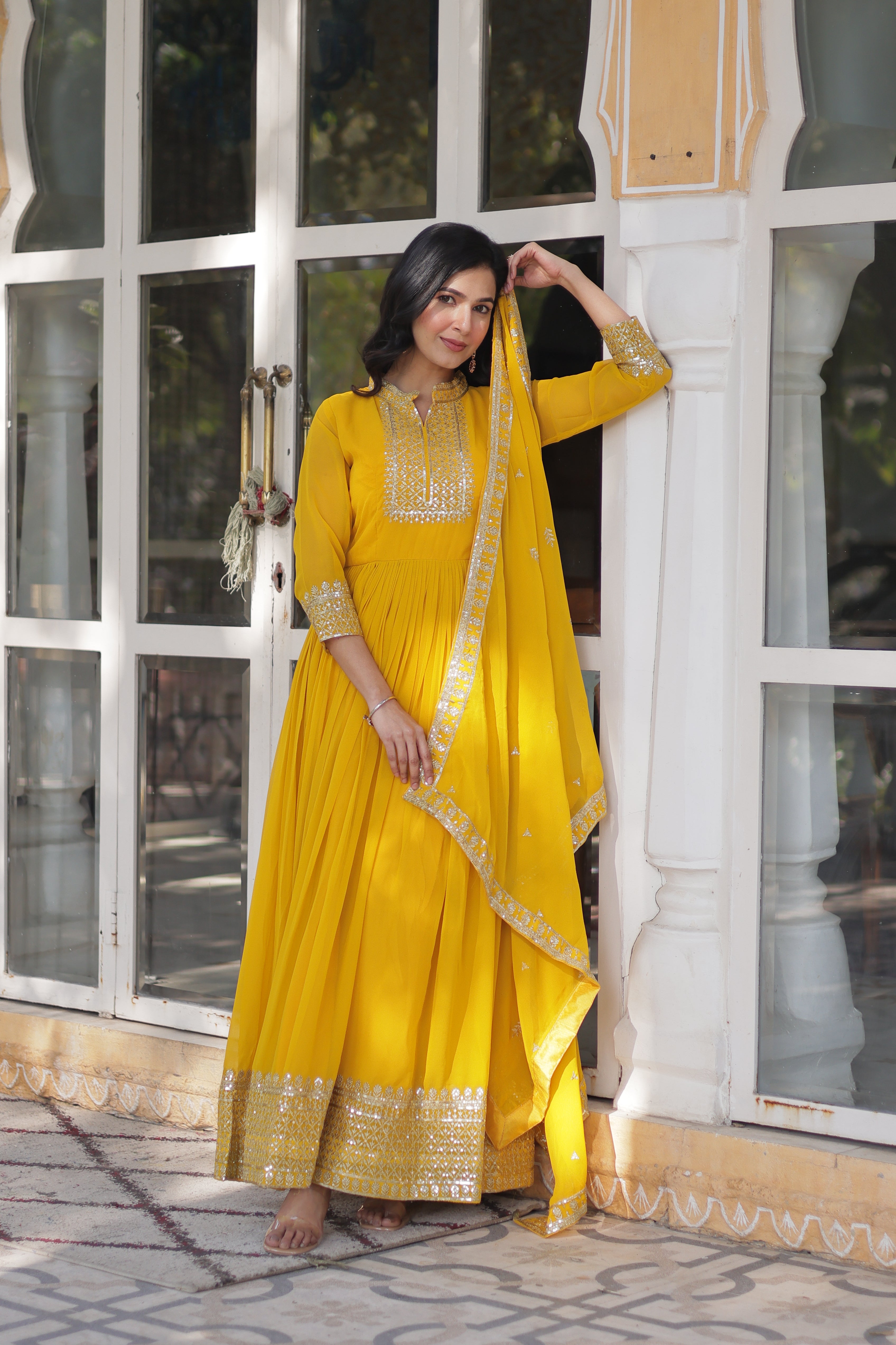 Hira Faux Blooming Gown