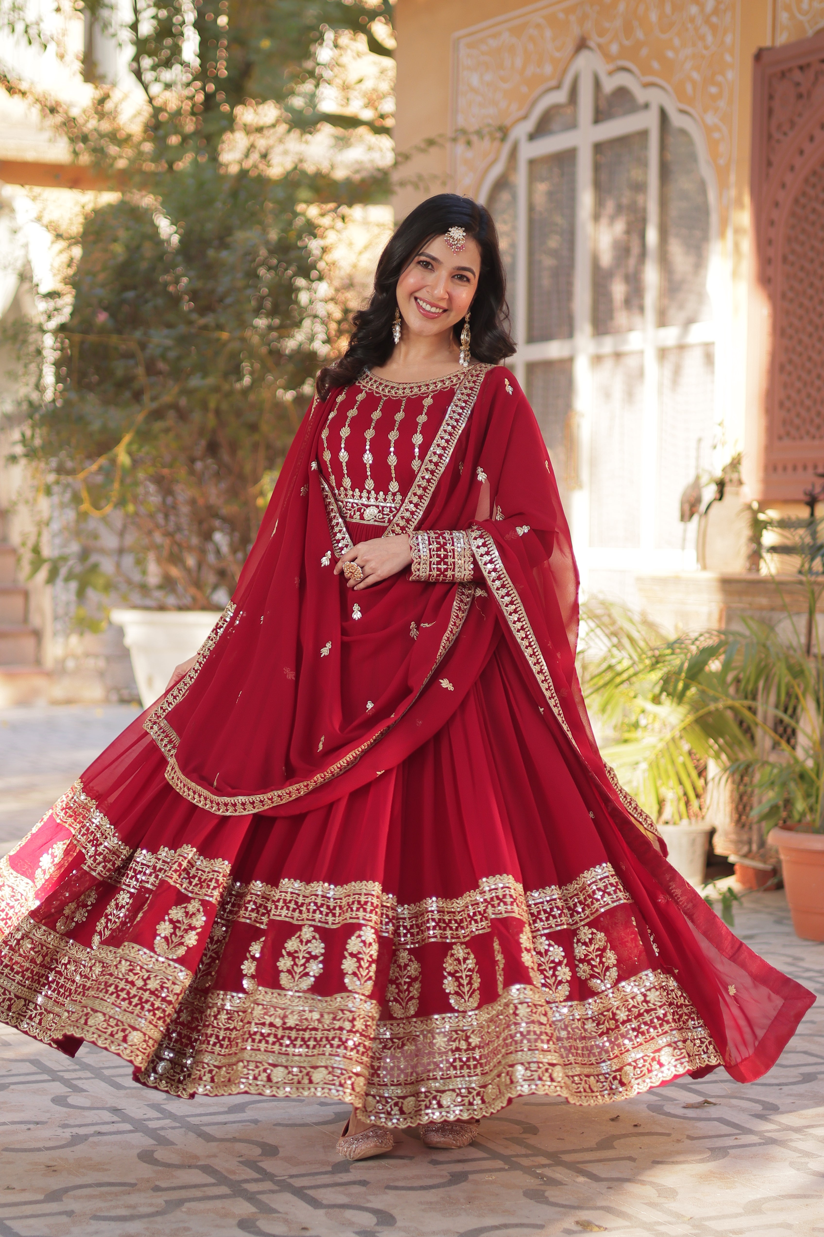 Celestial  Embroidered Gown