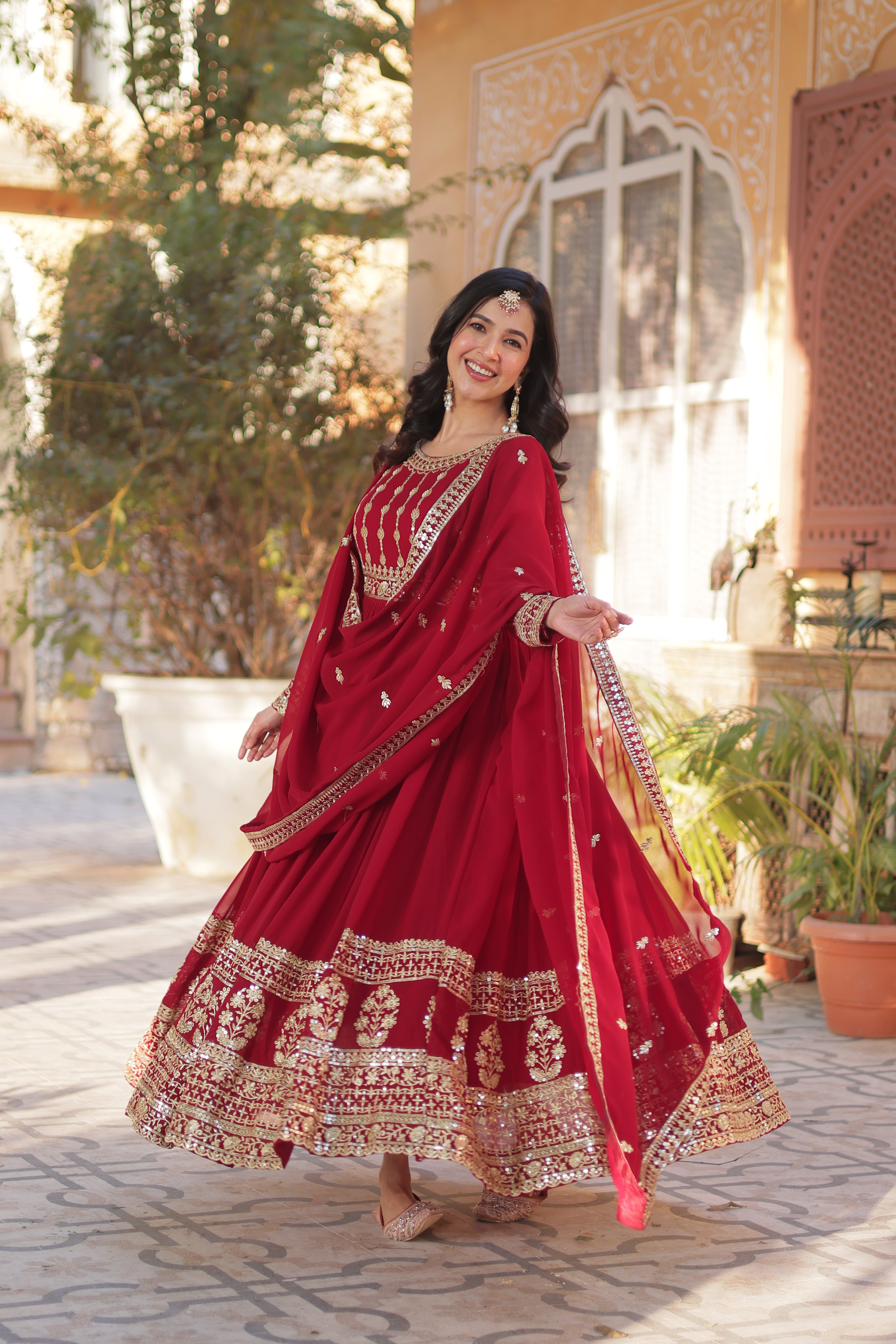 Celestial  Embroidered Gown