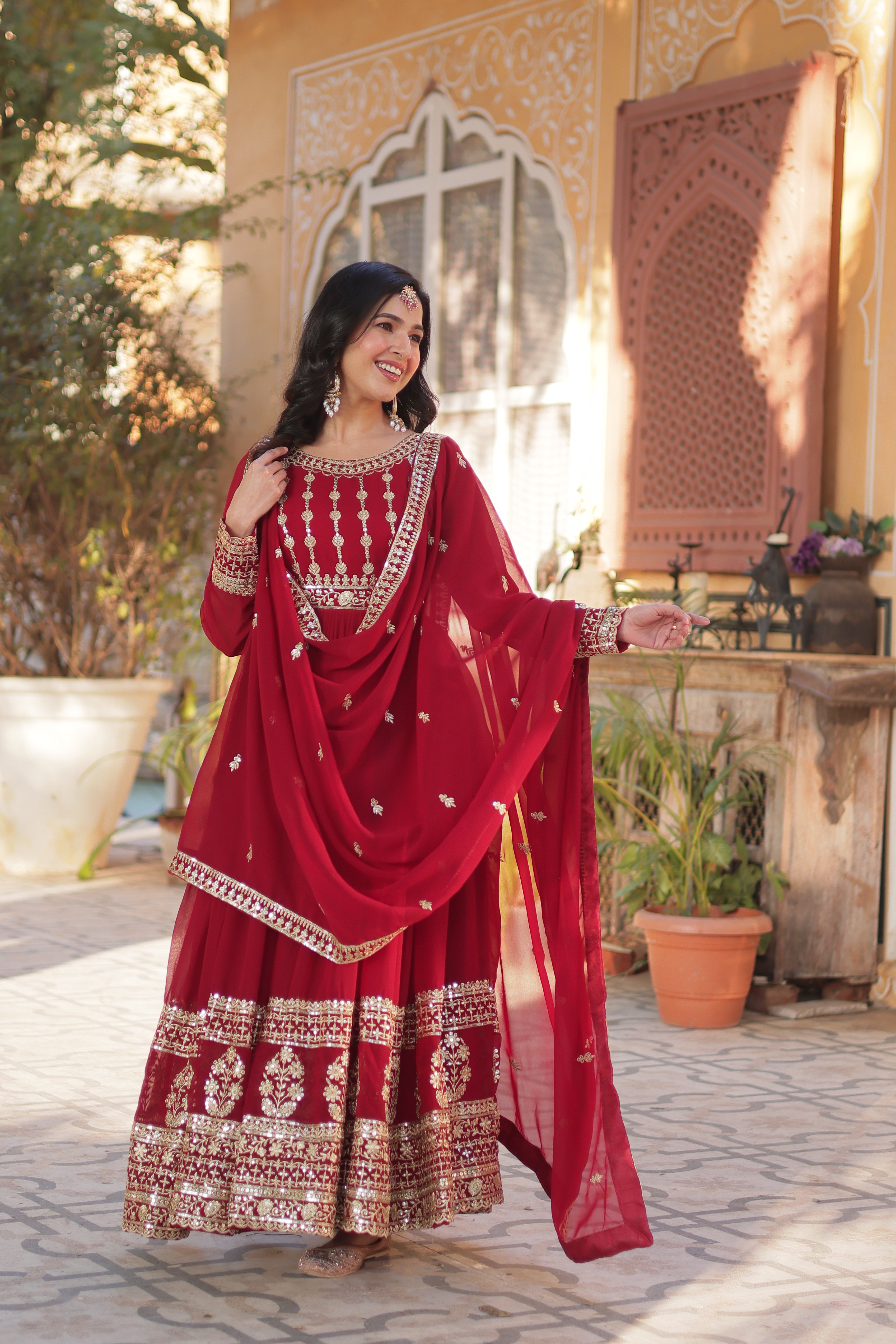 Celestial  Embroidered Gown