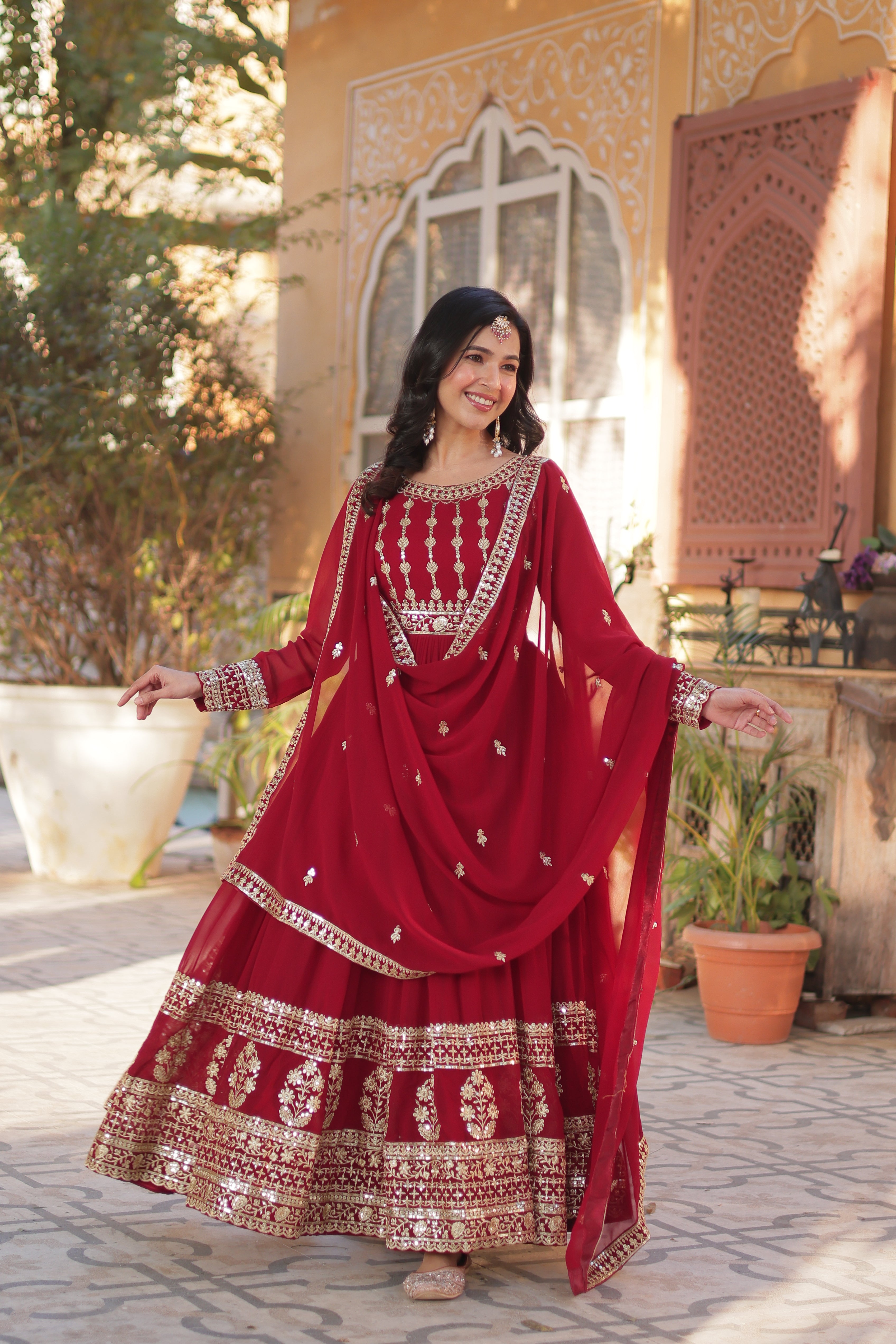 Celestial  Embroidered Gown