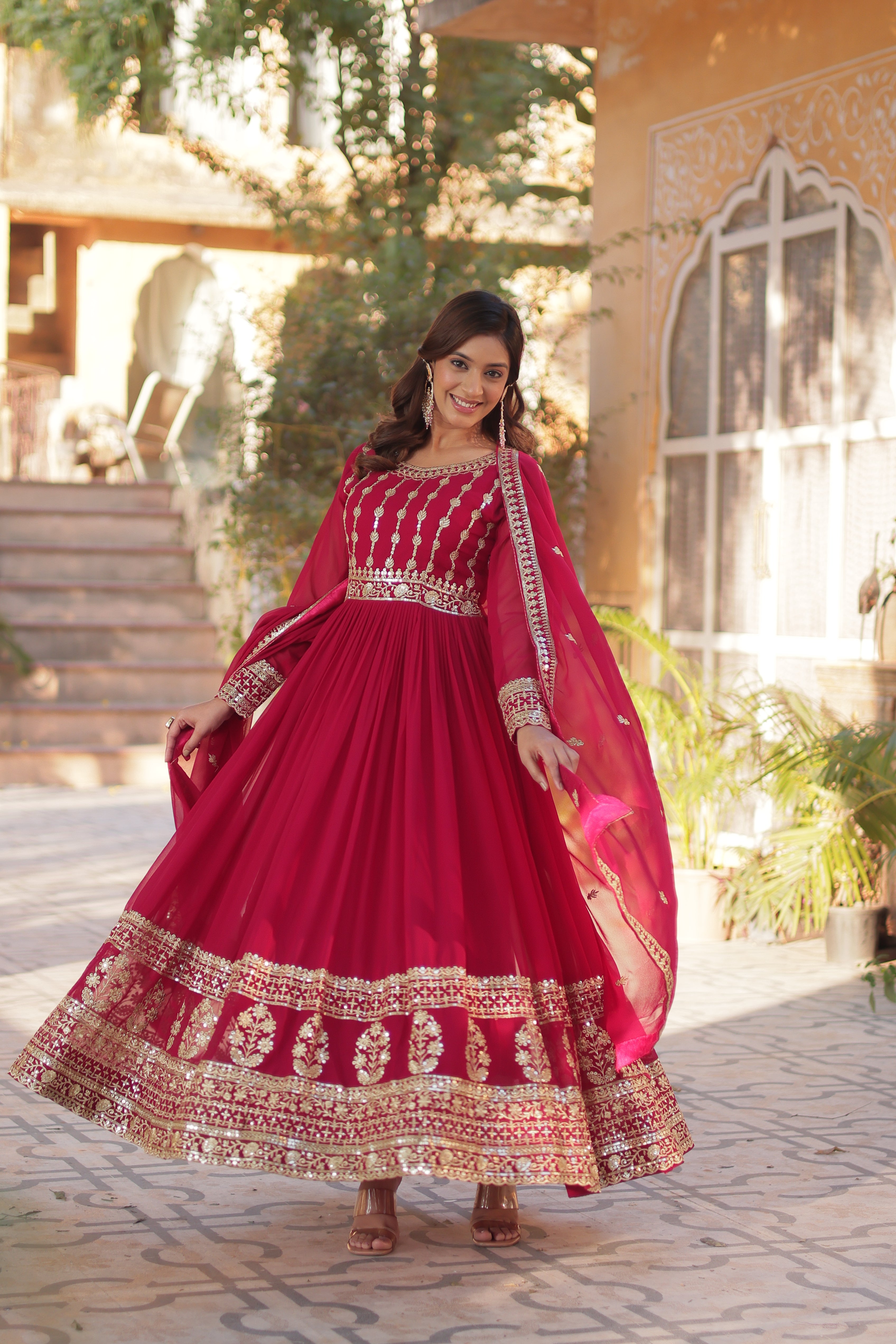 Celestial  Embroidered Gown