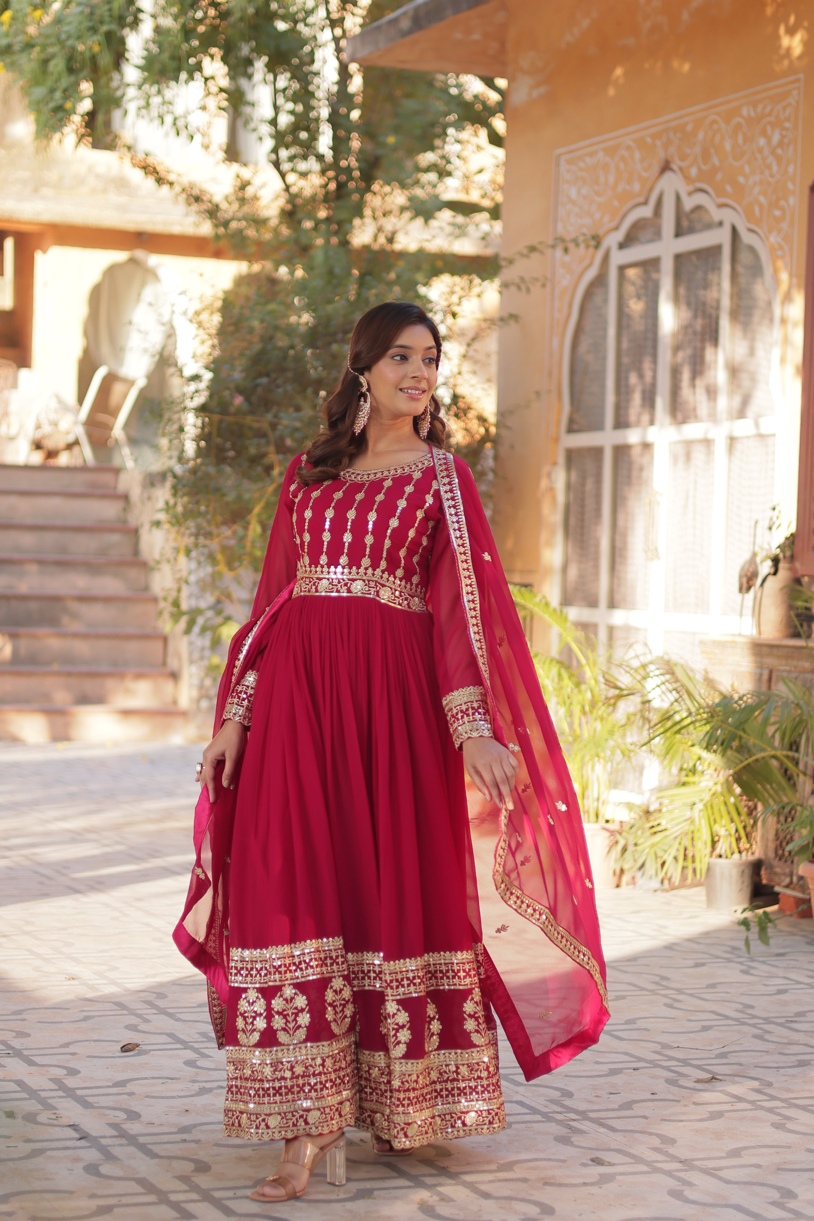 Celestial  Embroidered Gown