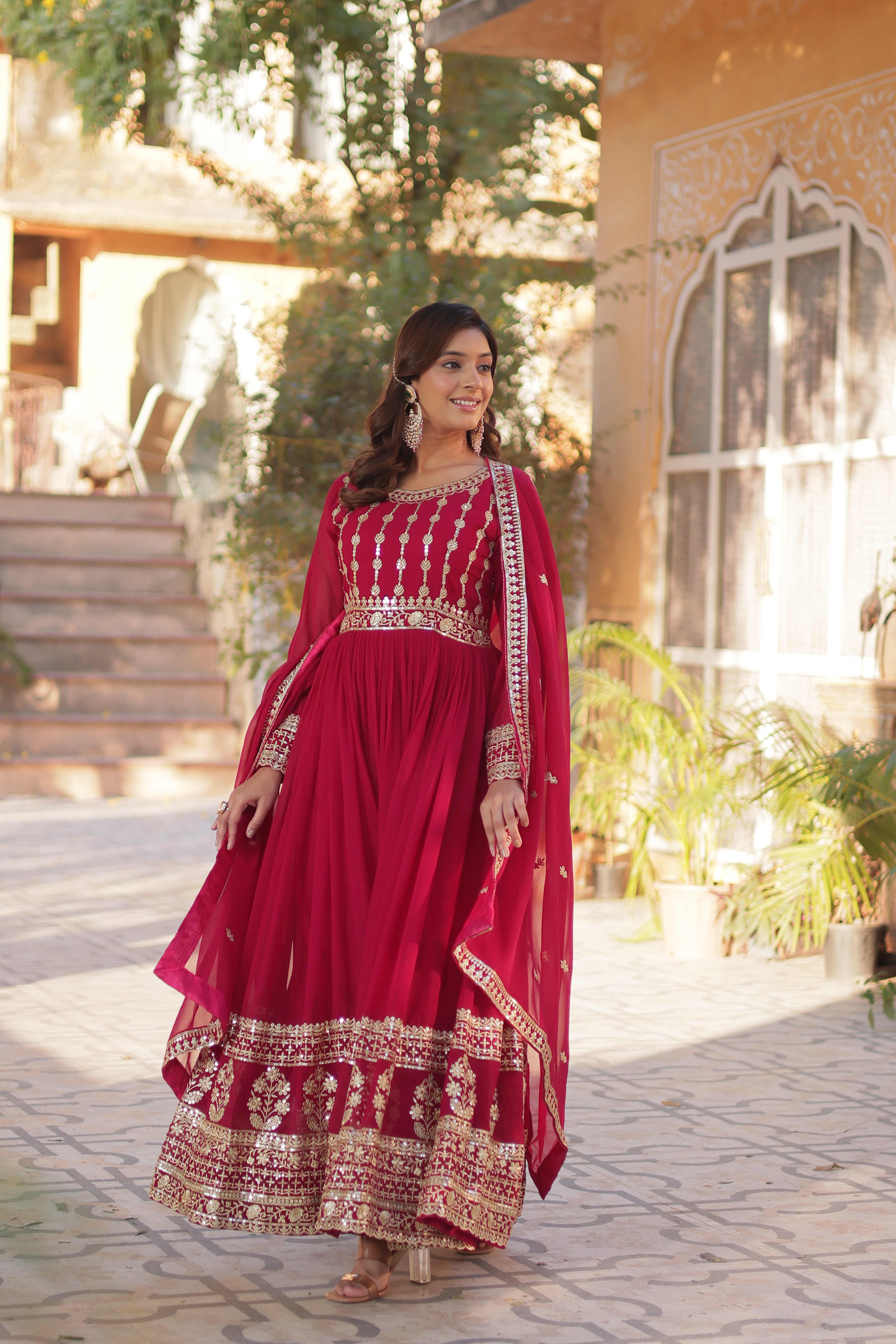 Celestial  Embroidered Gown