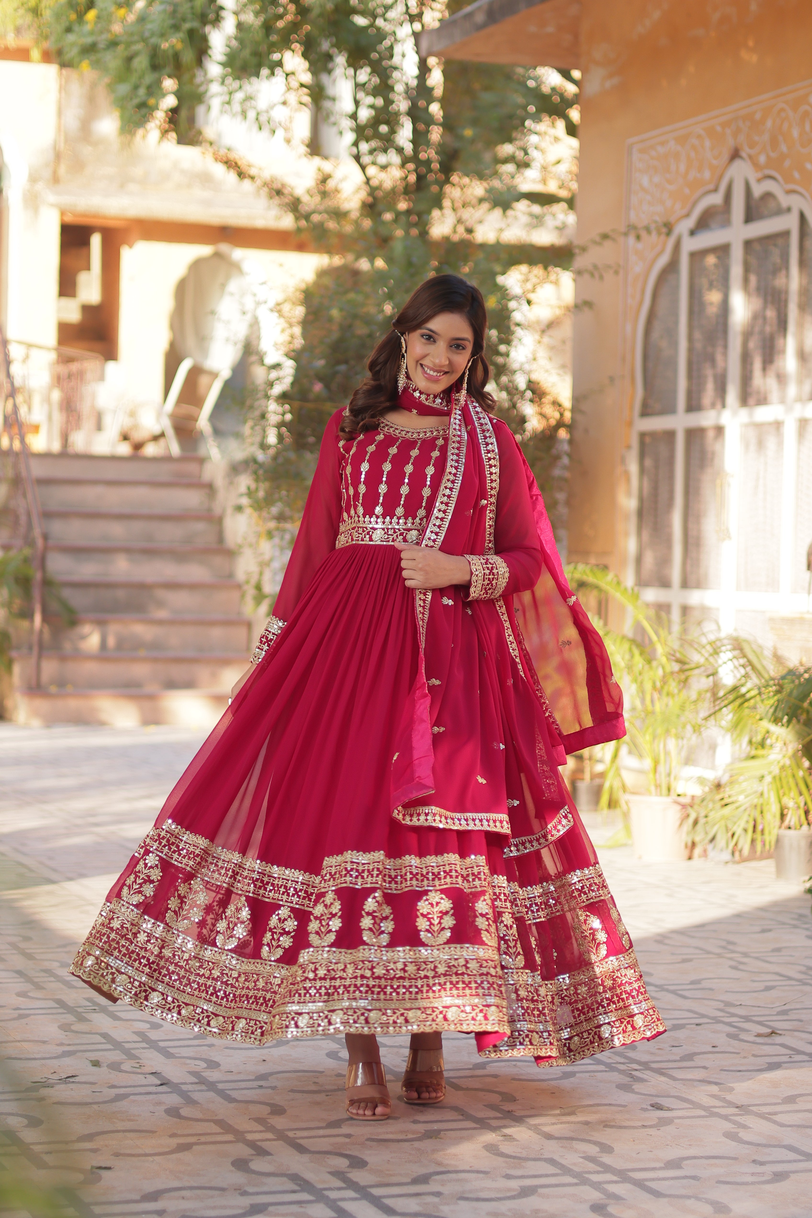 Celestial  Embroidered Gown