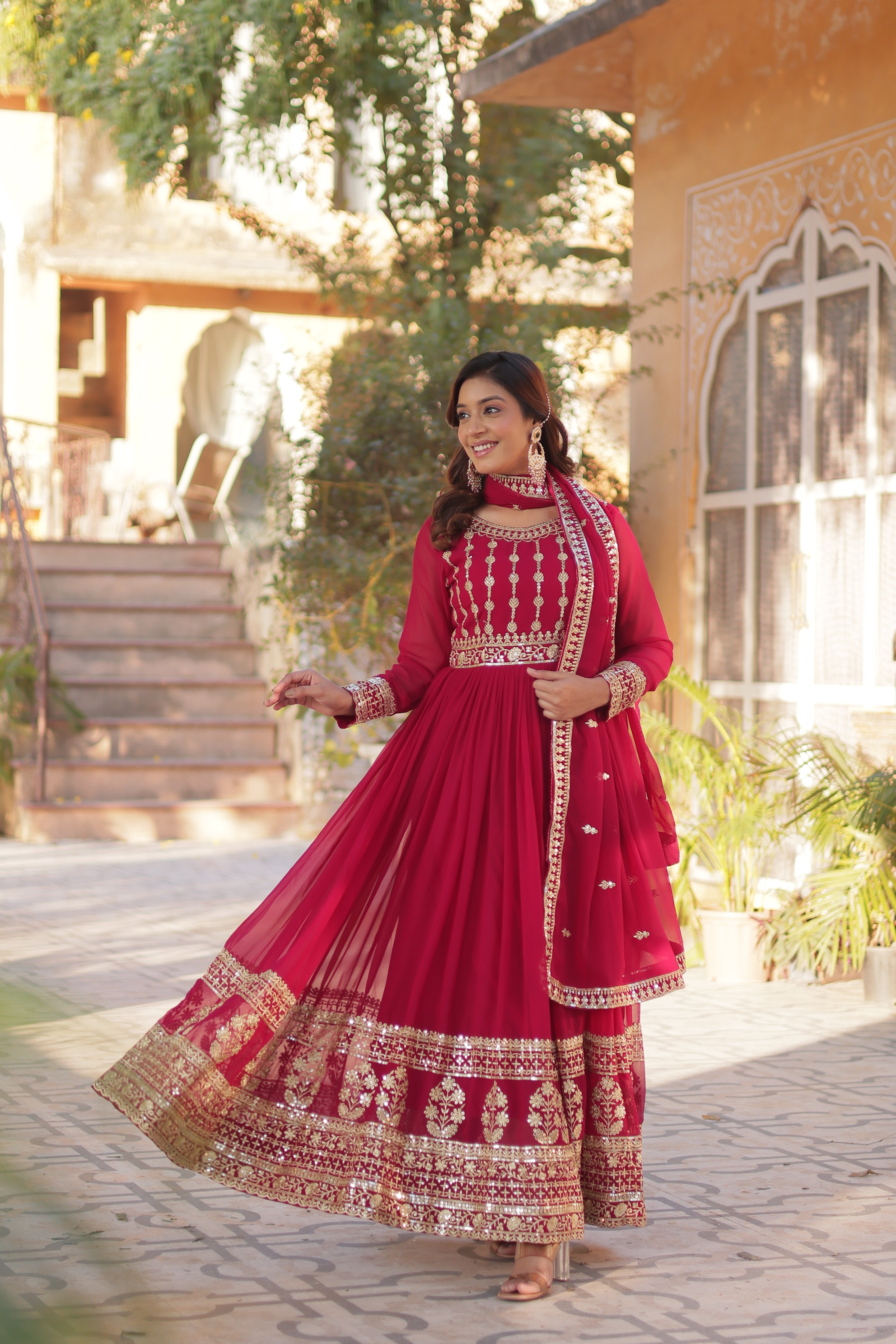 Celestial  Embroidered Gown