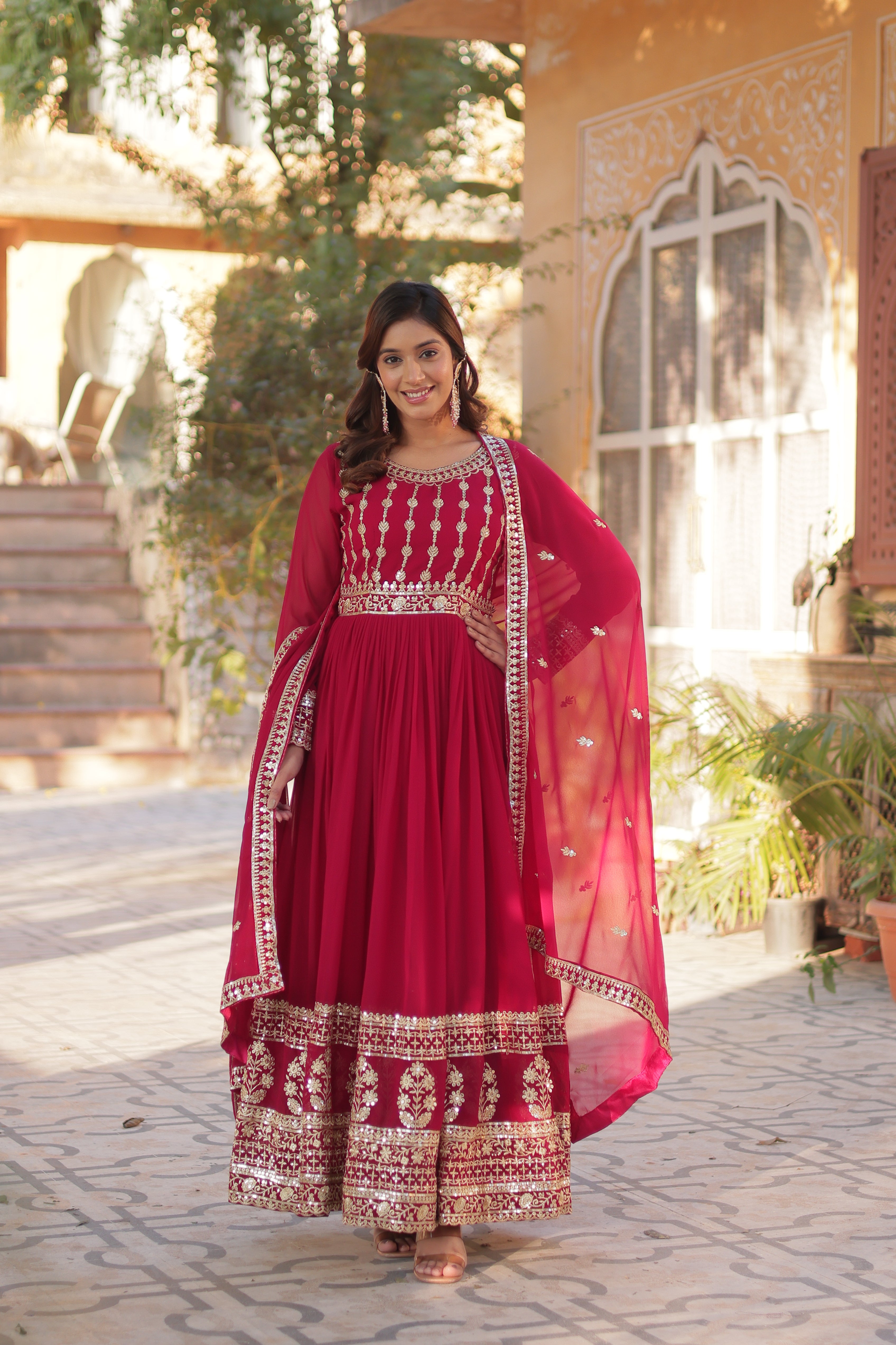 Celestial  Embroidered Gown