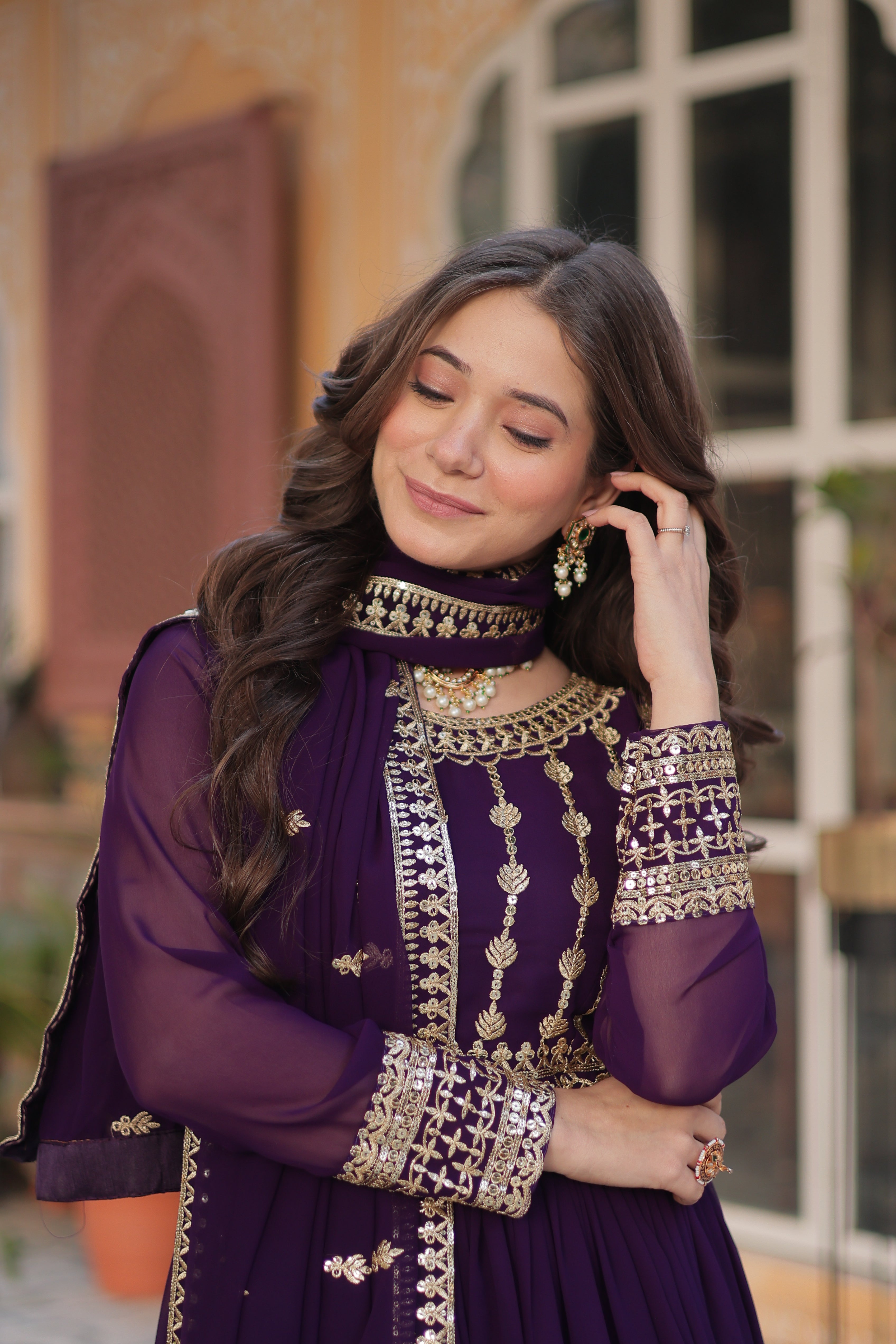 Celestial  Embroidered Gown