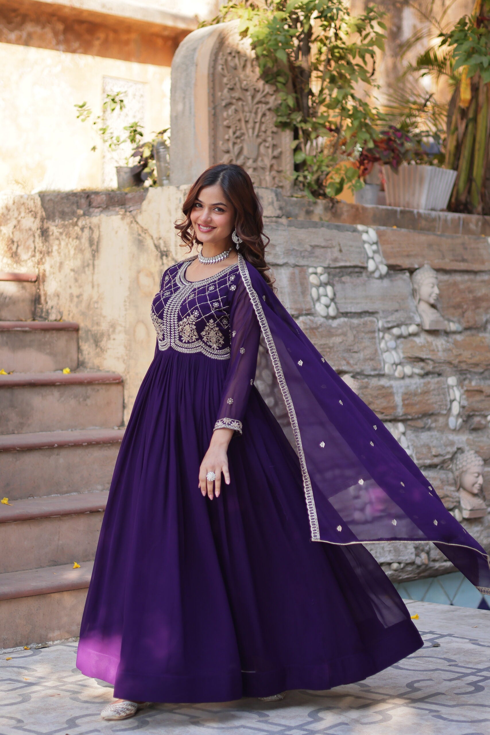 Radhika Faux Blooming Gown