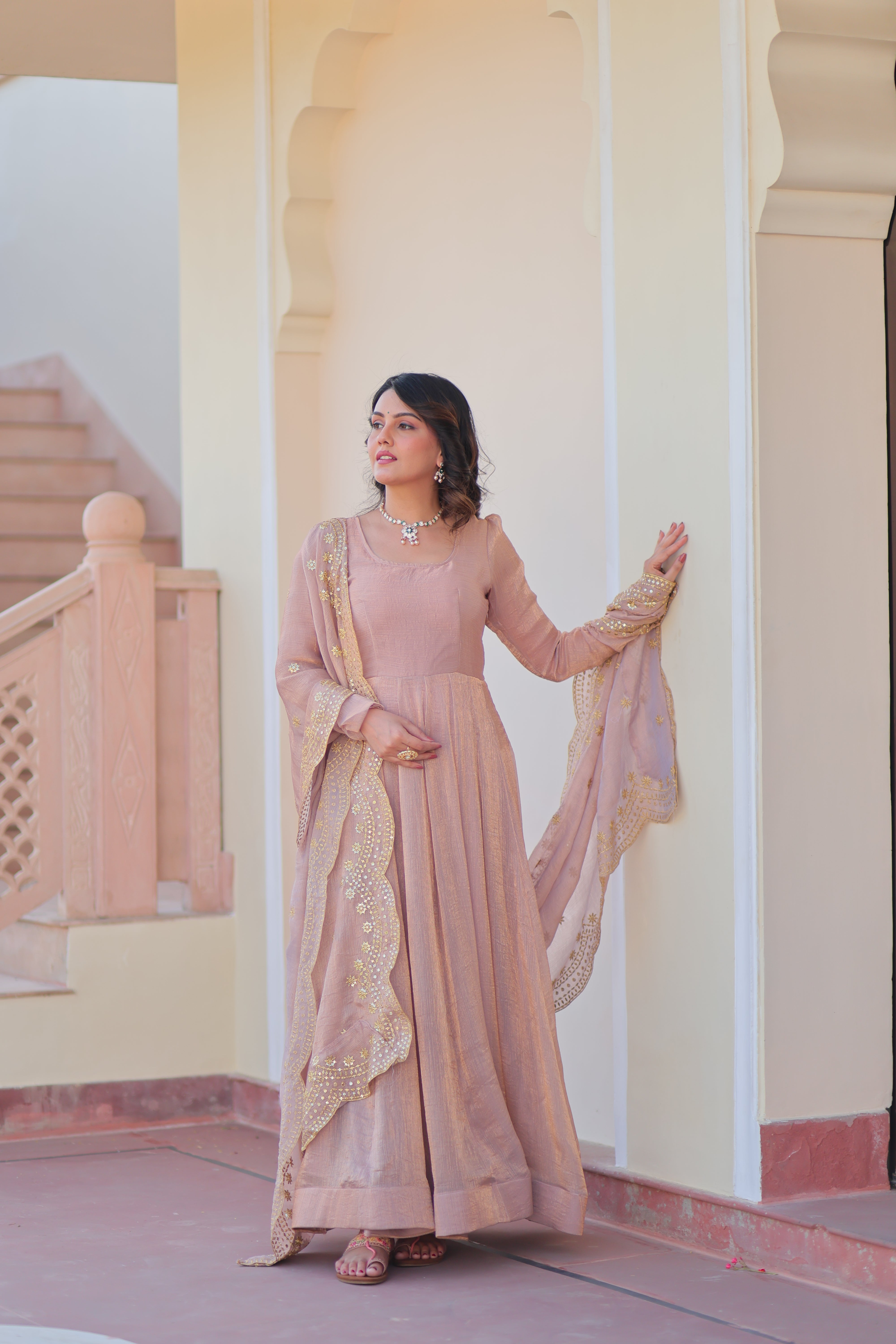 Fendy Chiffon Gown