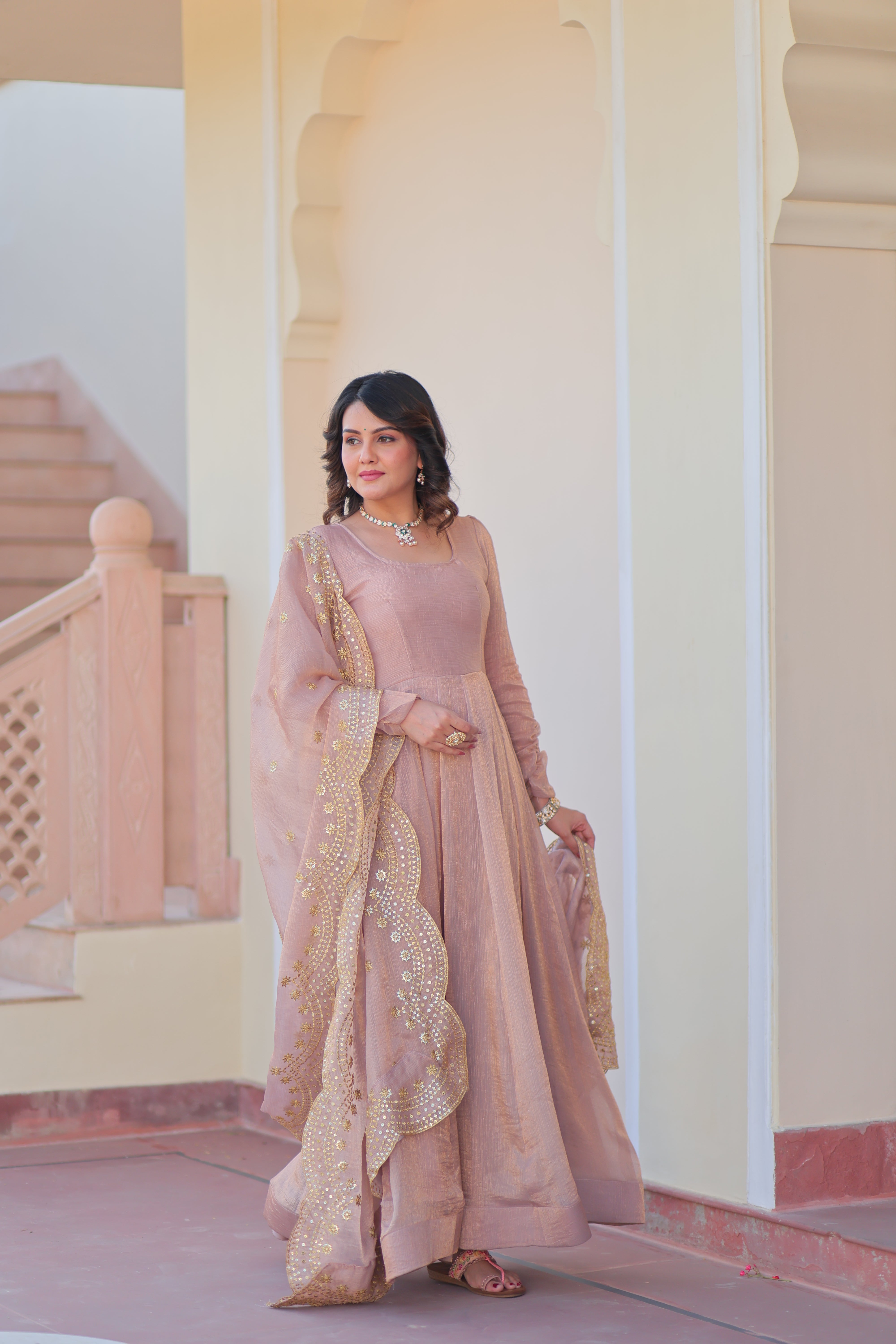 Fendy Chiffon Gown