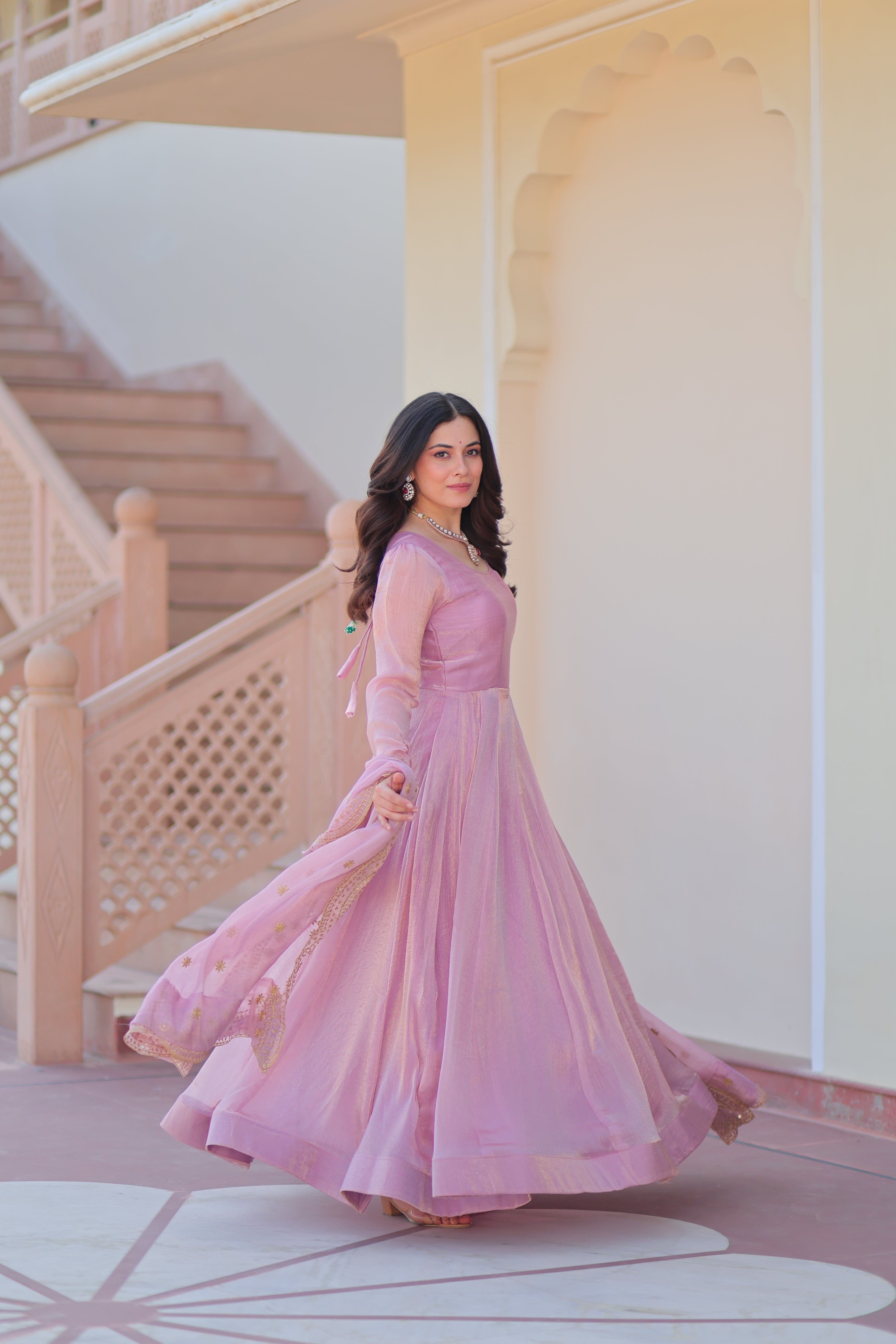 Fendy Chiffon Gown