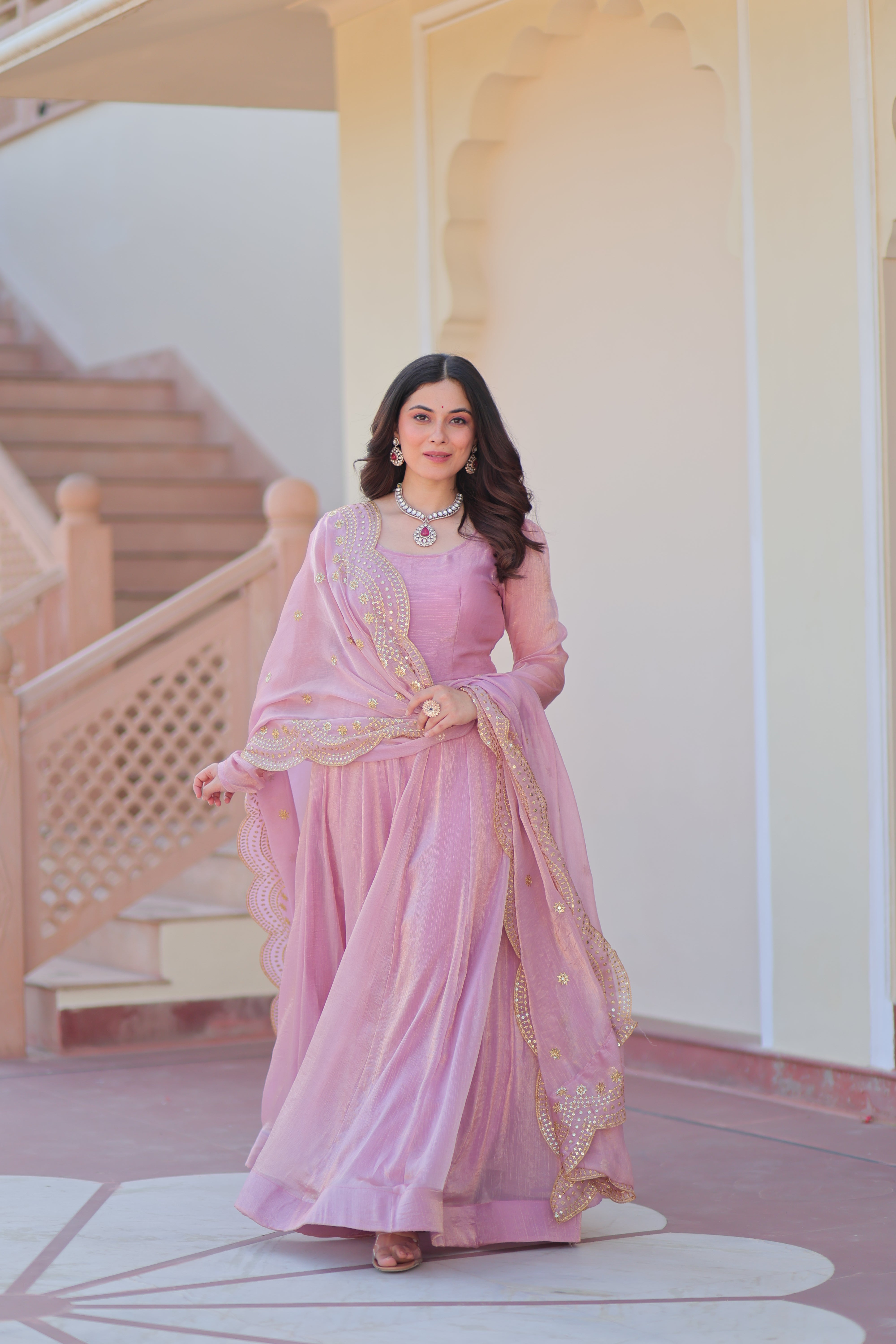 Fendy Chiffon Gown