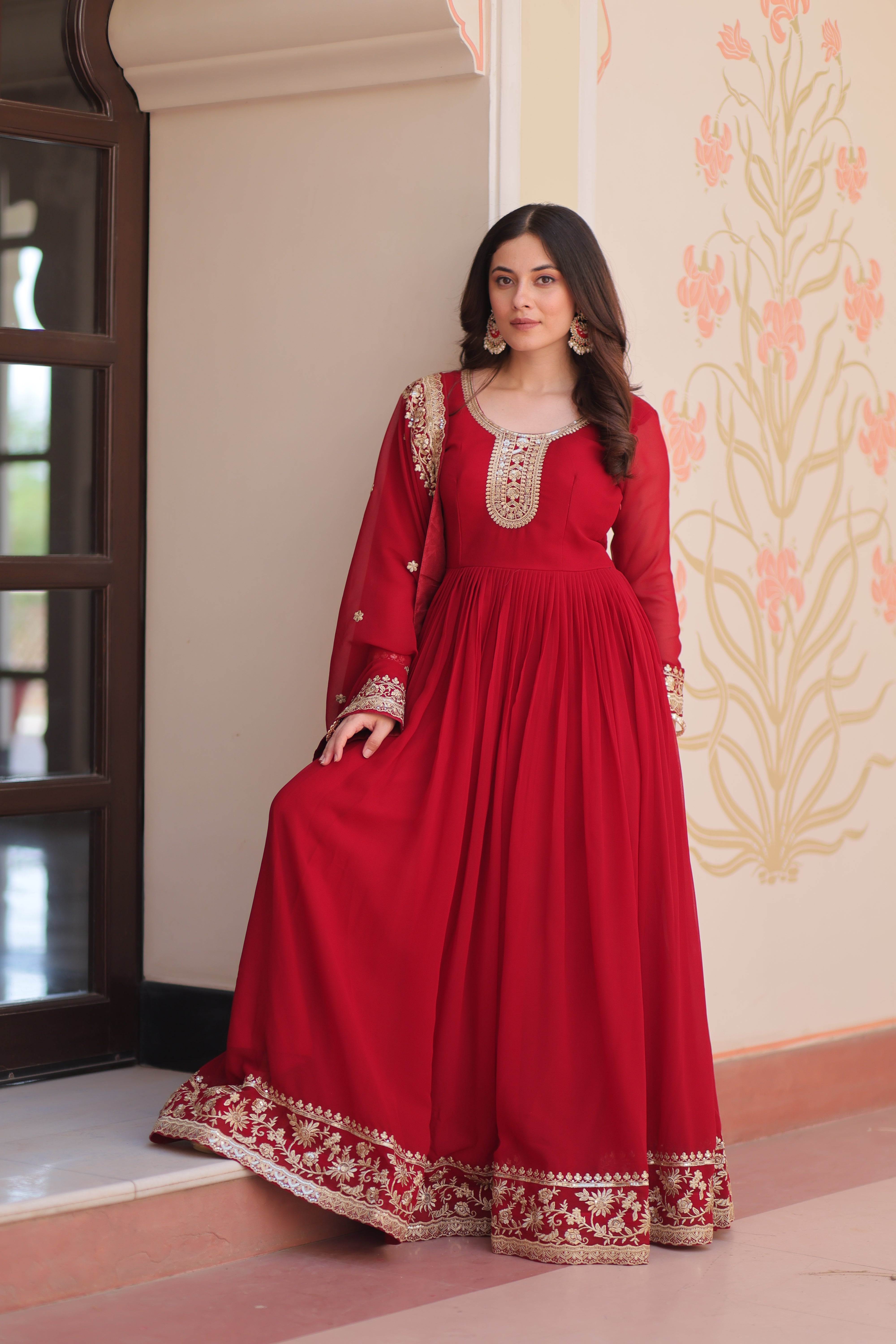 Manjari  Readymade Gown Set