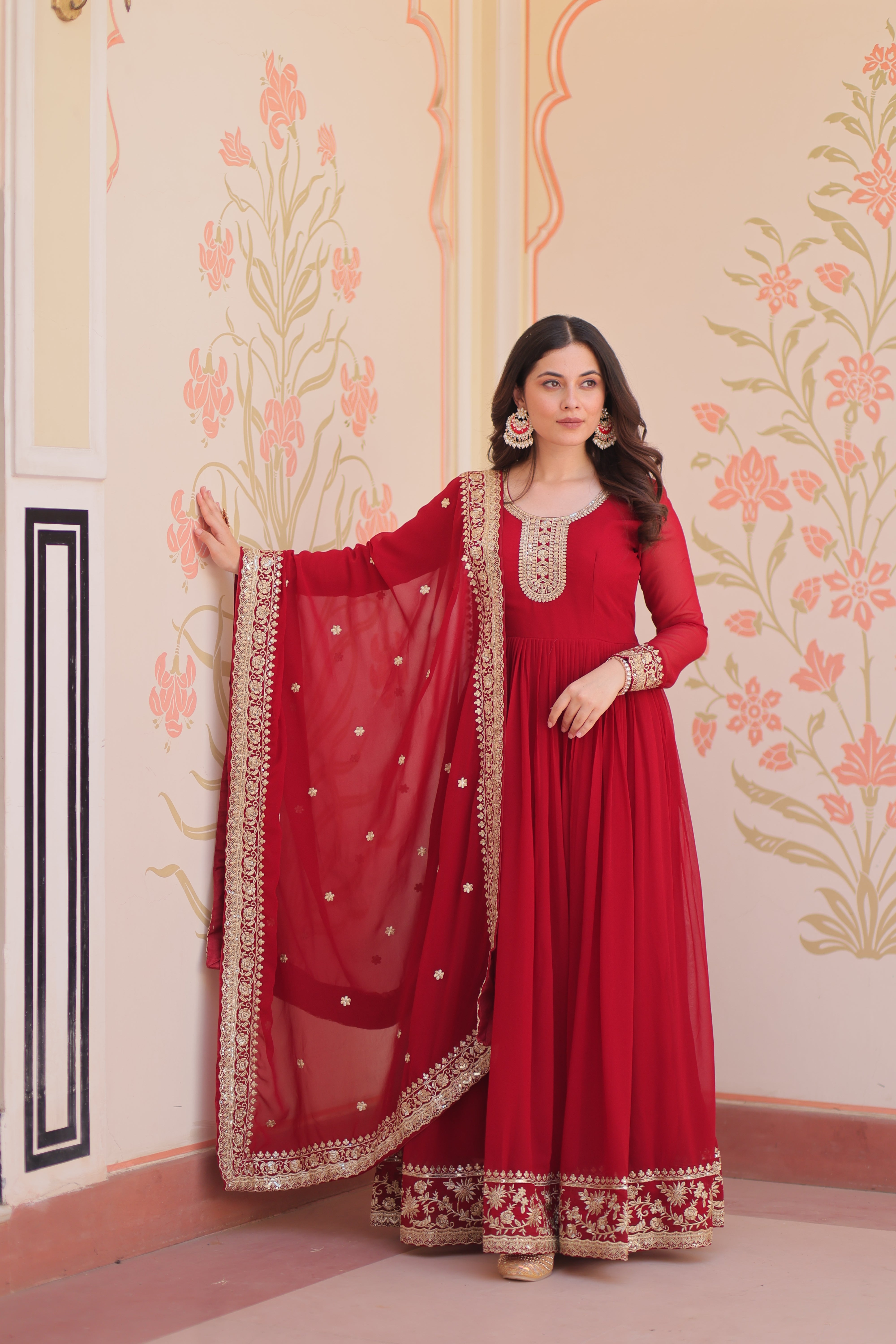 Manjari  Readymade Gown Set