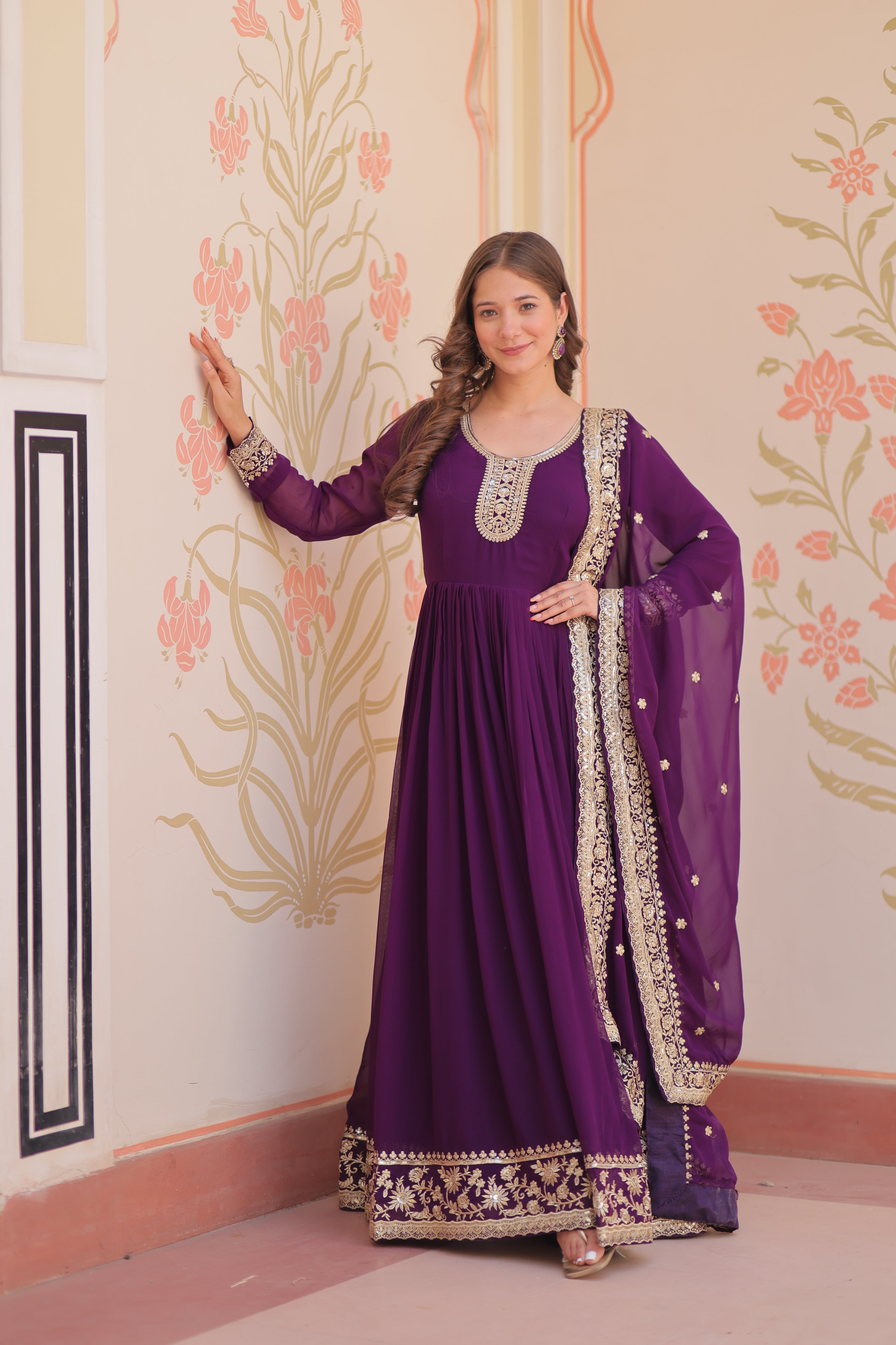 Manjari  Readymade Gown Set