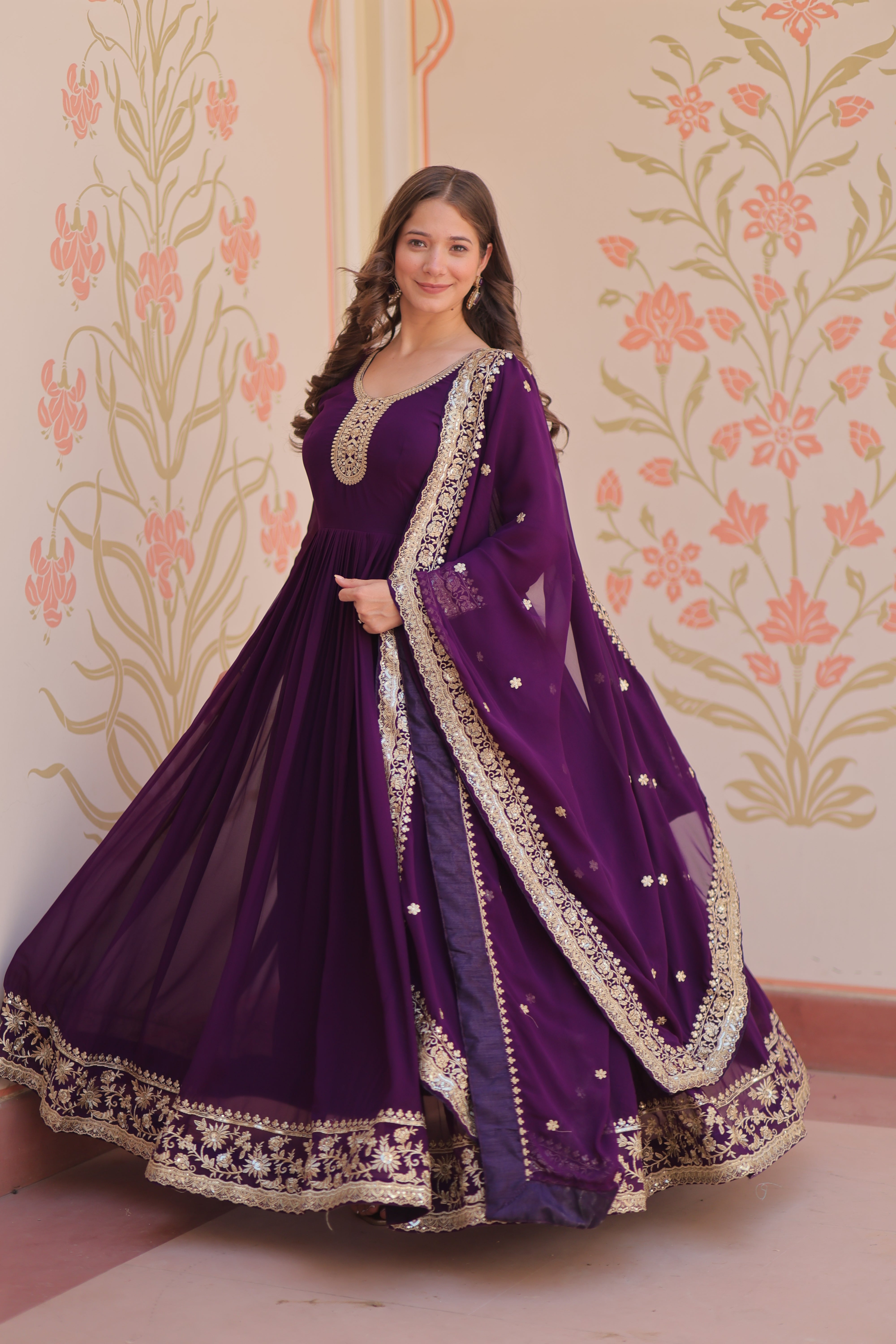 Manjari  Readymade Gown Set
