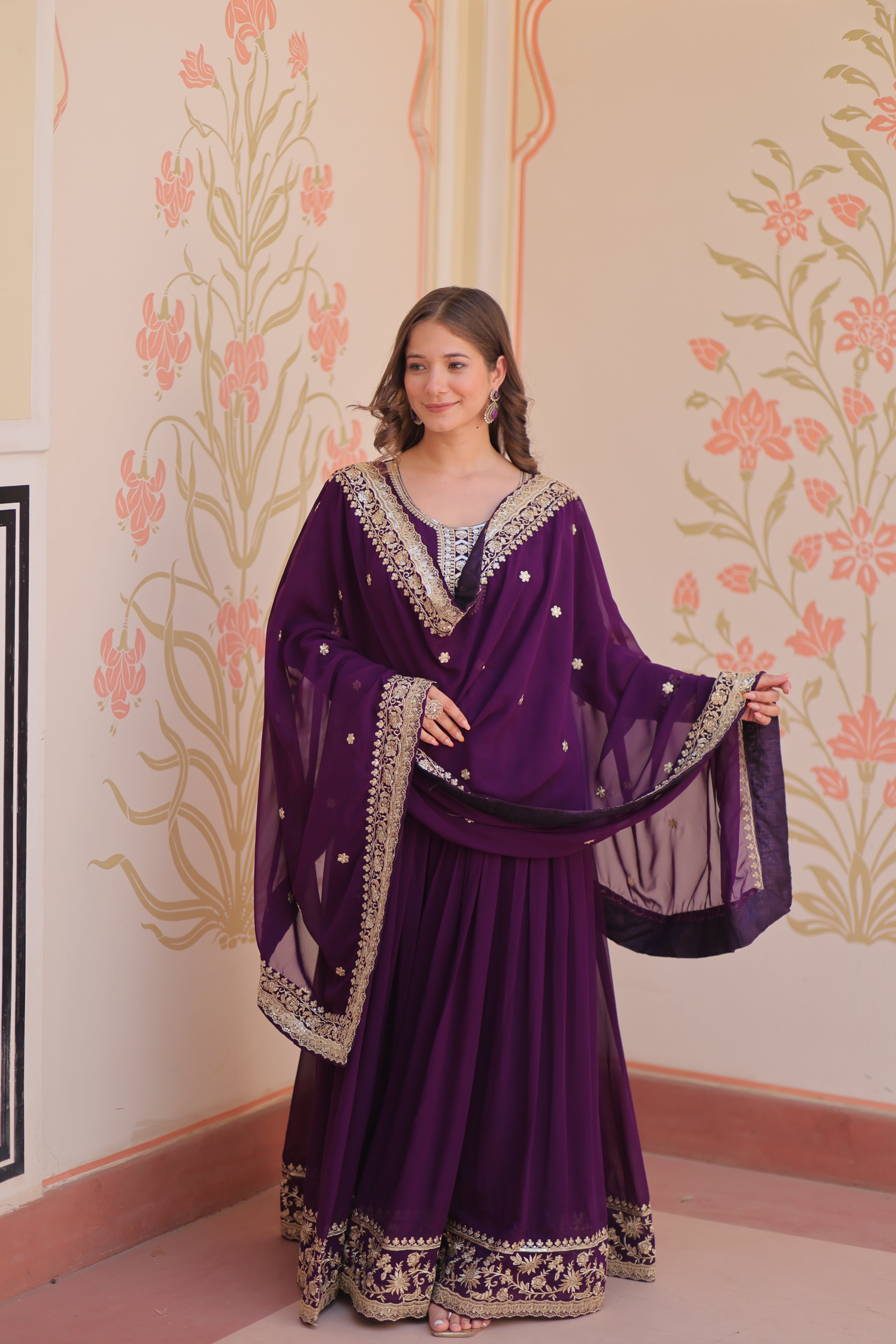 Manjari  Readymade Gown Set