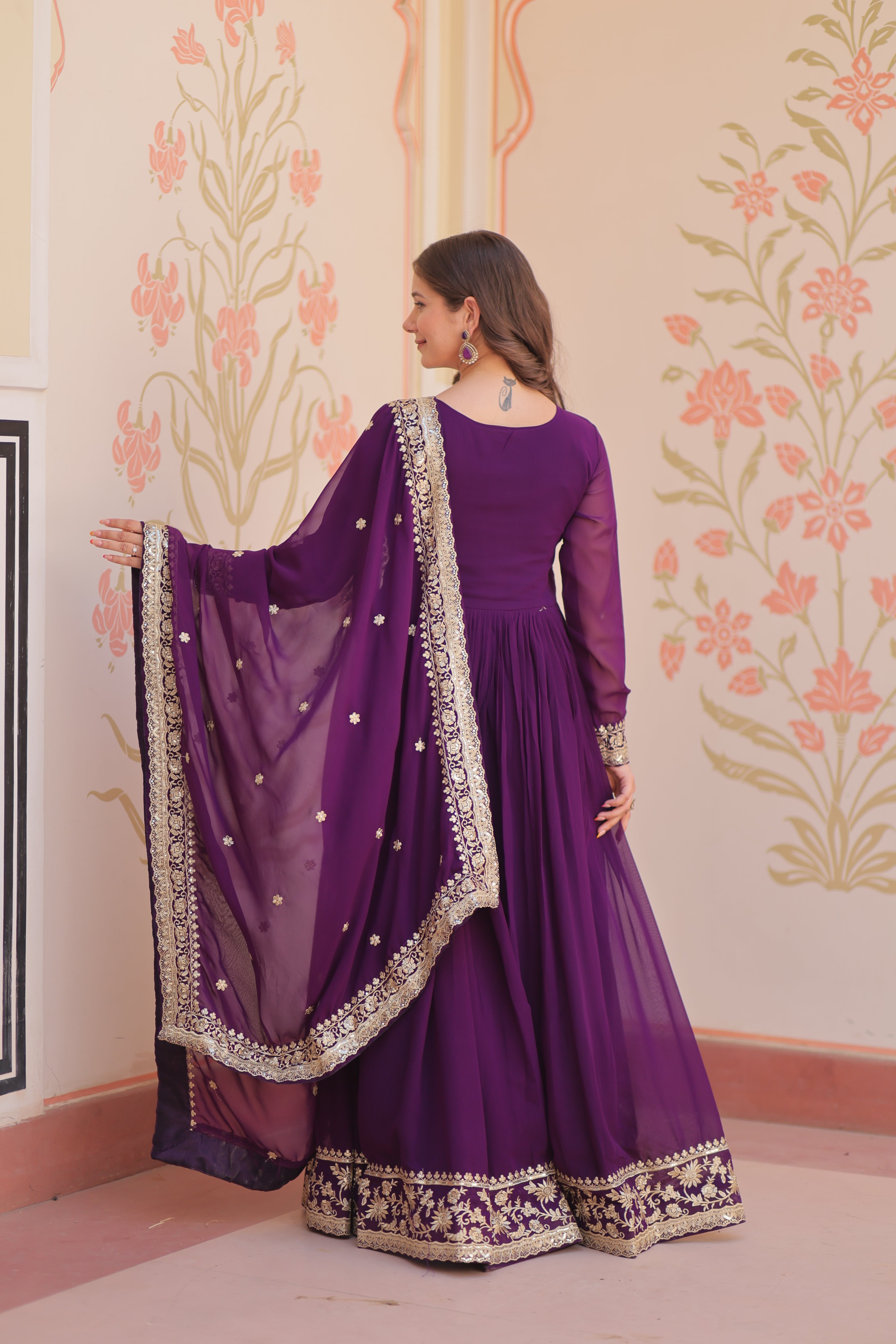 Manjari  Readymade Gown Set