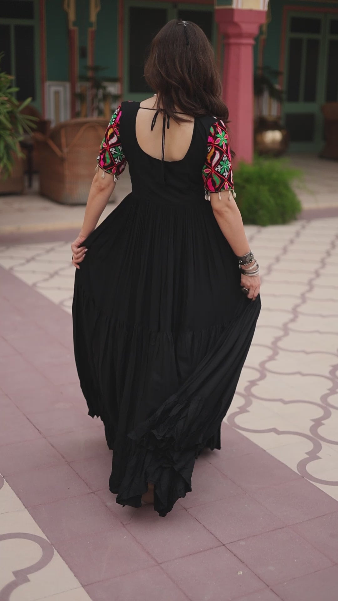 Utsara Black Gown Set