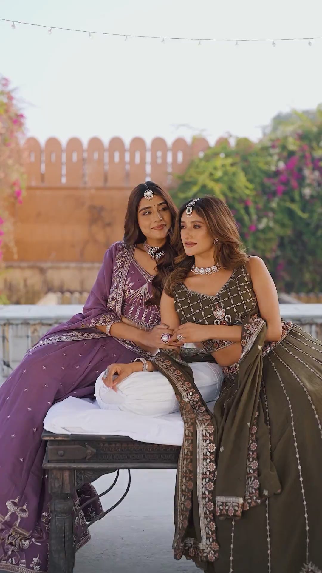 Samairaa Chocolate Crush Sequins & Thread Work Lehenga Choli