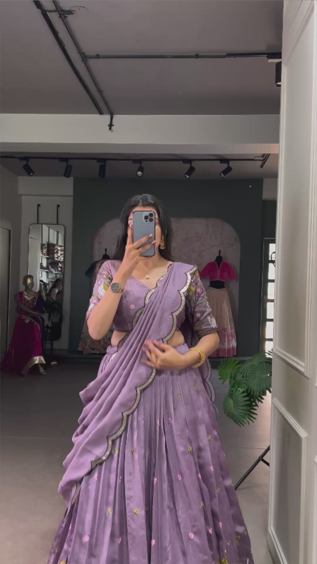 Bella Lavender Lehenga Choli