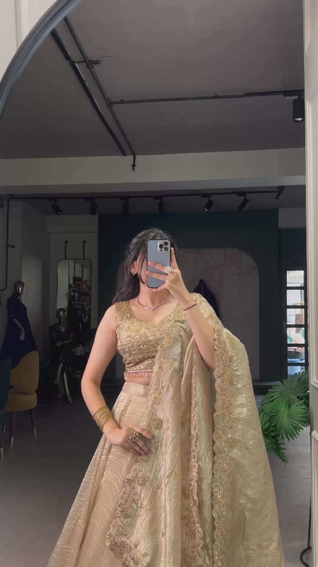 Gold Crush Lehenga