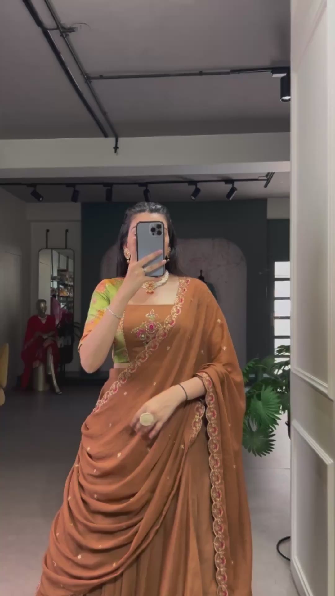 Chocolate Crush Hand Work Lehenga Choli