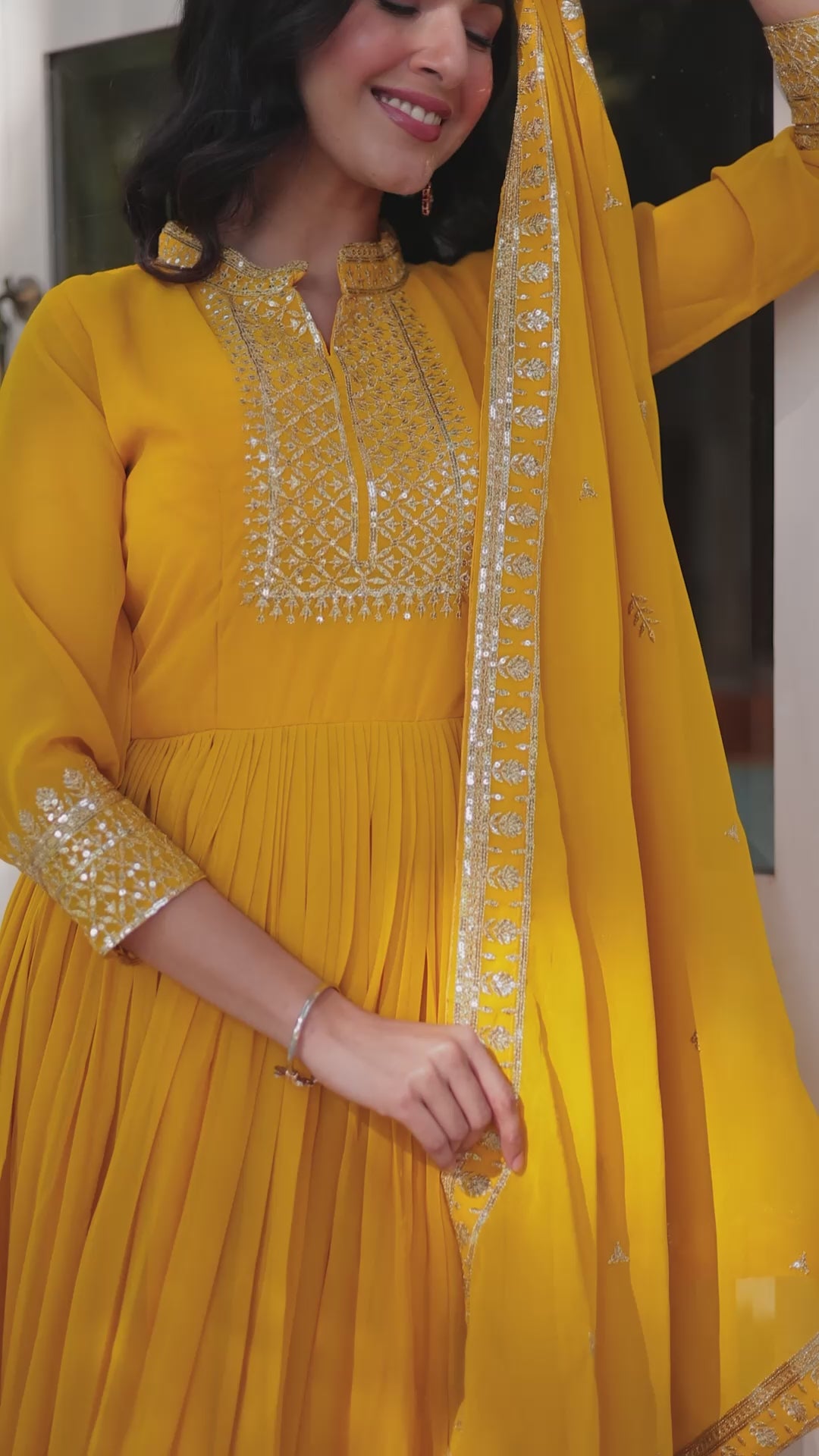 Hira Faux Blooming Gown