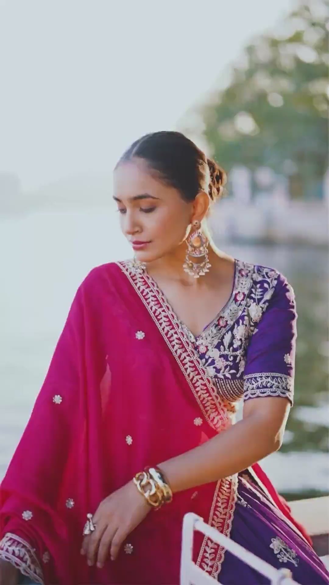 Keshvi Vichitra Silk Sequins Lehenga