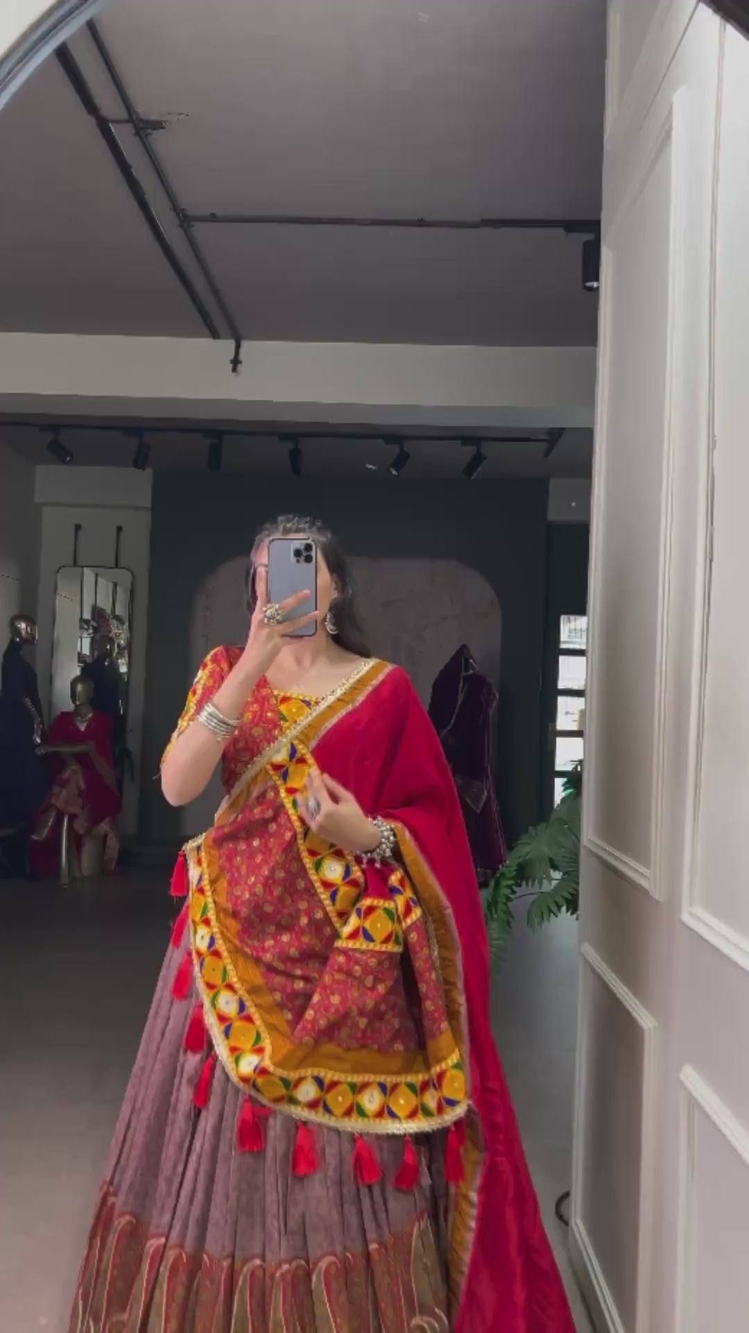 Navratri Collection 2025 Tasar Silk Lehenga Choli